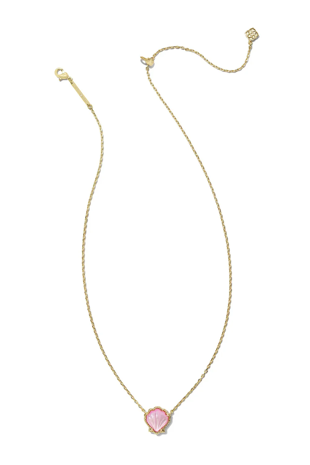 Kendra Scott Brynne Gold Shell Pendant Necklace in Blush | 9608860097 - Image 2