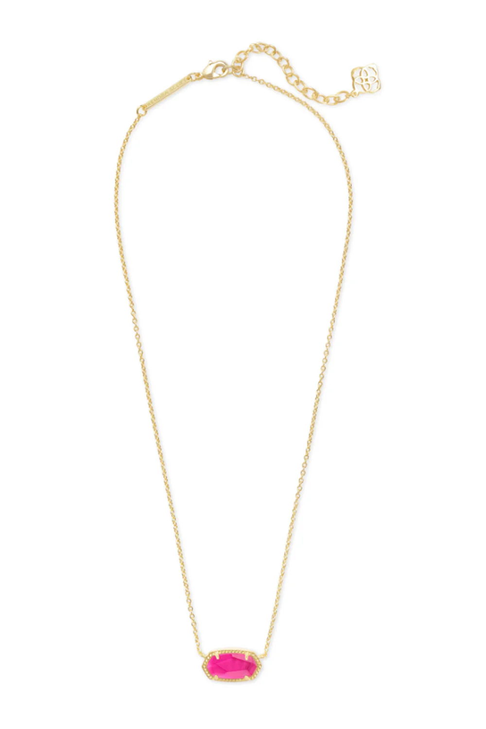 Kendra Scott Elisa Gold Pendant Necklace in Azalea Illusion | 4217703444 - Image 2