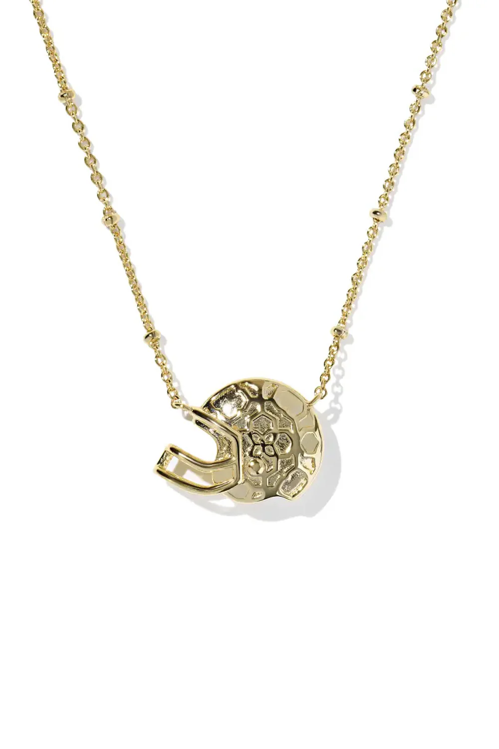 Kendra Scott Football Helmet Short Pendant Necklace in Gold | 9608887887 - Image 2