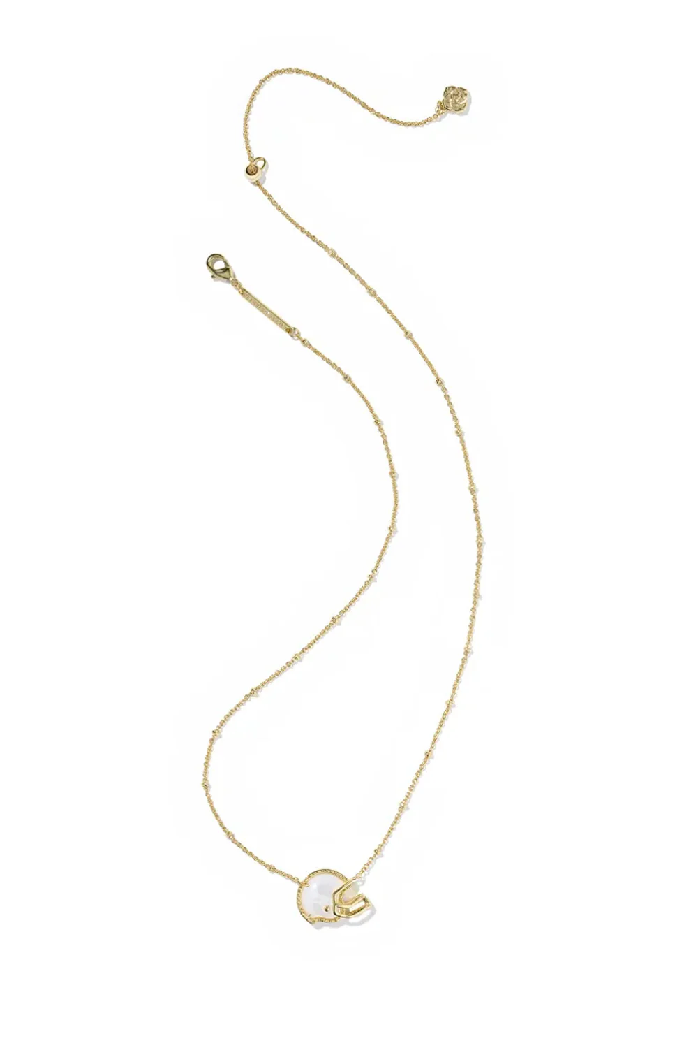 Kendra Scott Football Helmet Short Pendant Necklace in Gold | 9608887887 - Image 3