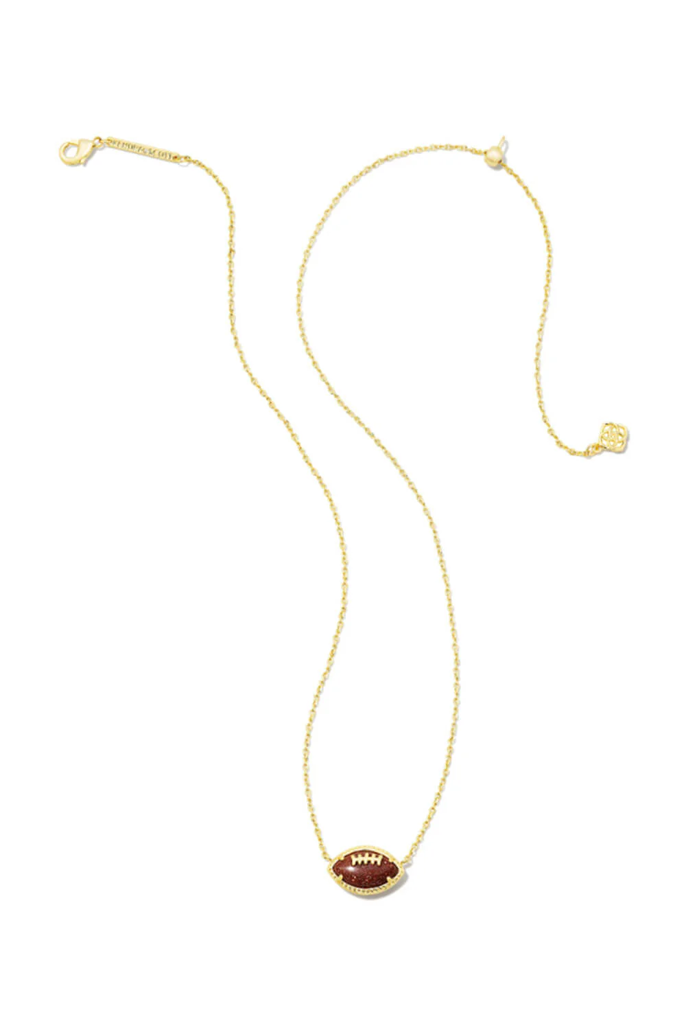 Kendra Scott Football Short Pendant Necklace in Gold | 9608856255 - Image 2