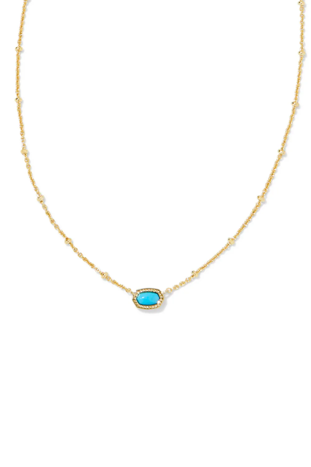 Kendra Scott Mini Elisa Gold Satellite Short Pendant Necklace - Image 3