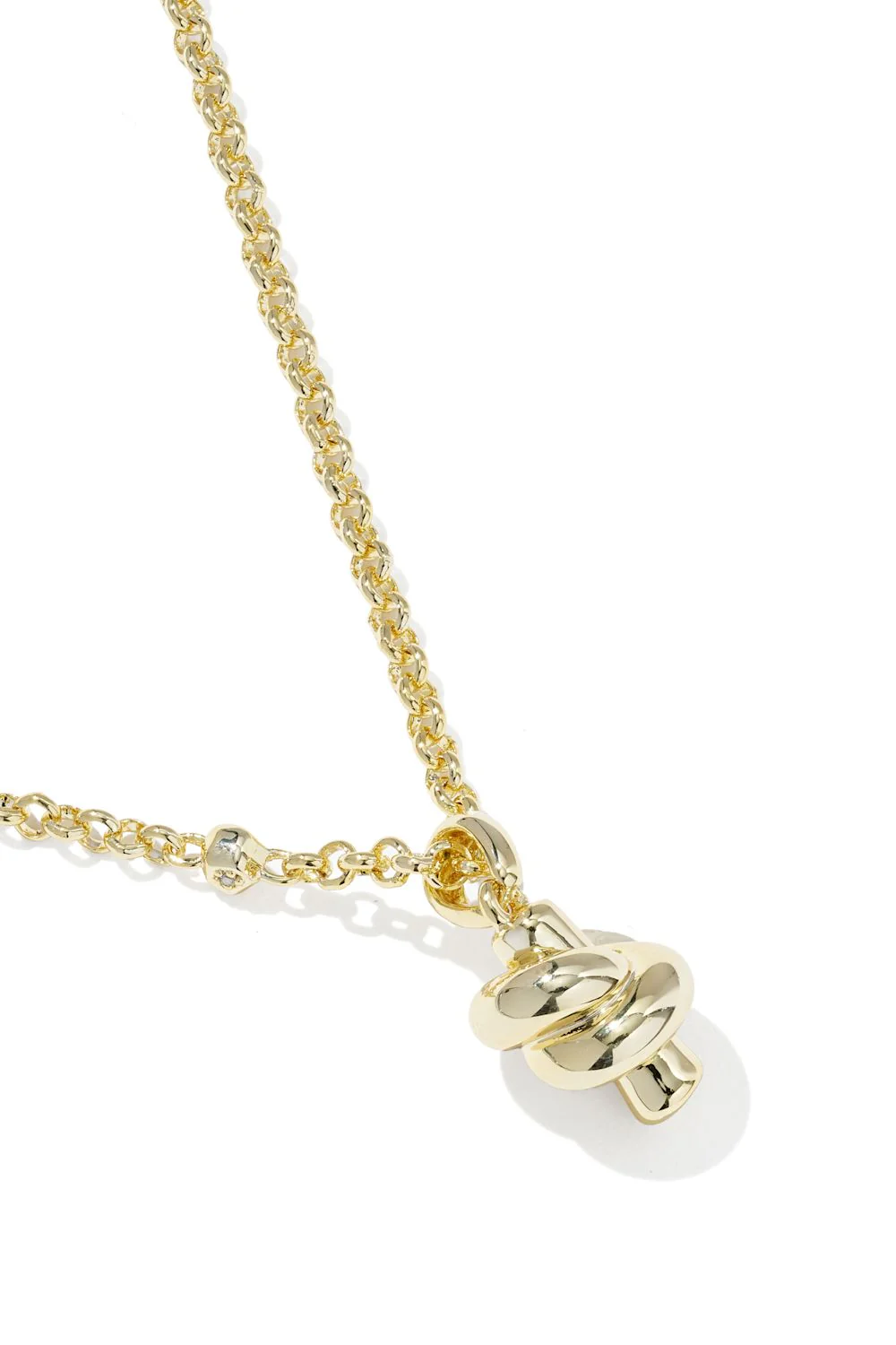 Kendra Scott Parker Knot Pendant Necklace in Gold | 9608898147 - Image 2
