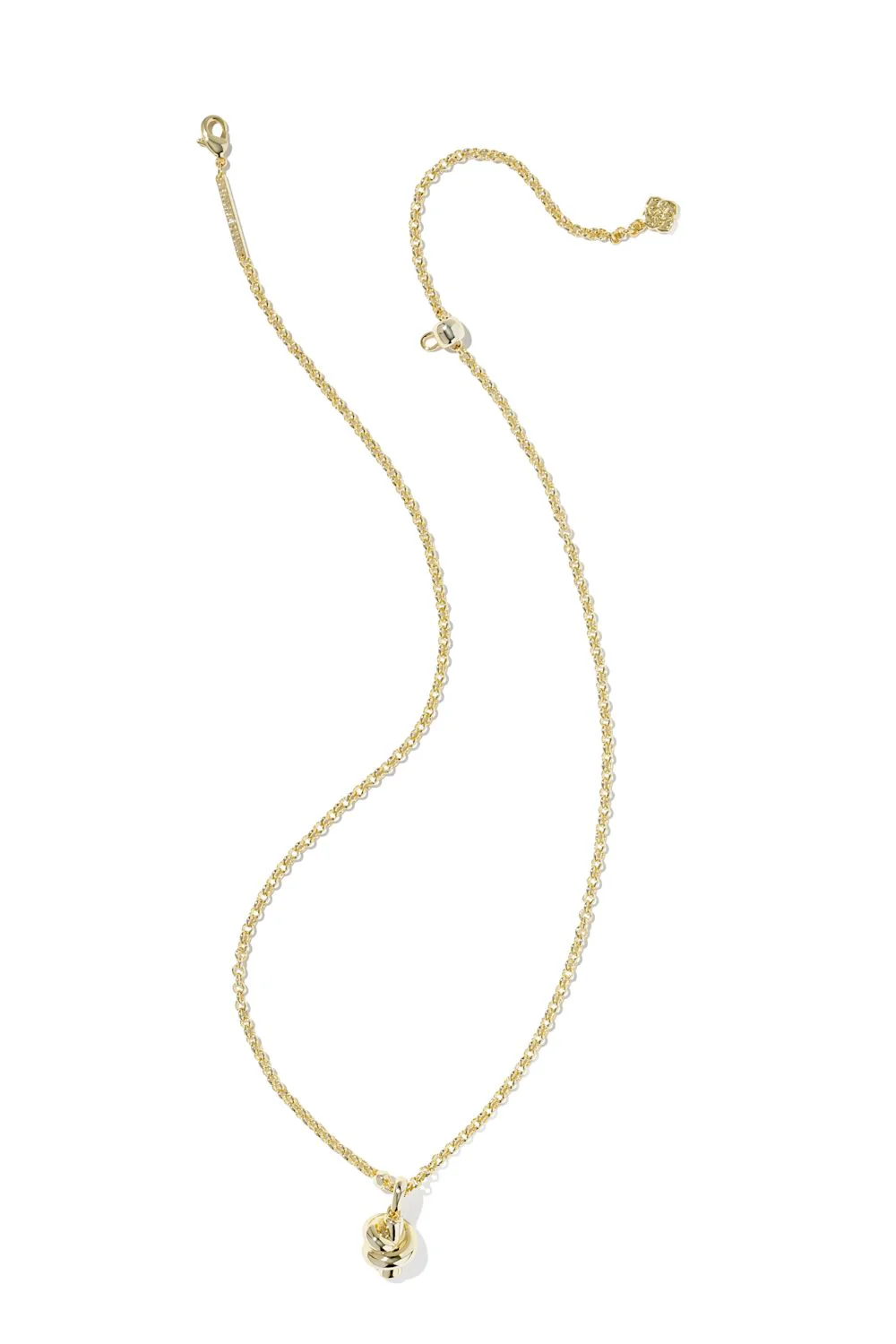Kendra Scott Parker Knot Pendant Necklace in Gold | 9608898147 - Image 3
