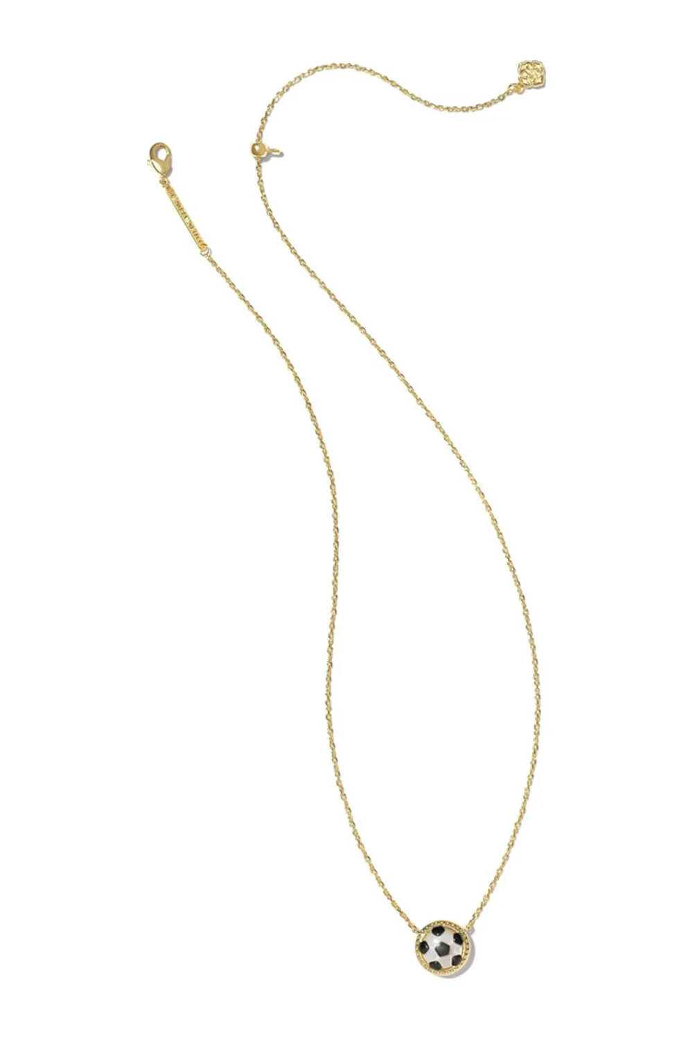 Kendra Scott Soccer Short Pendant Necklace in Gold | N00560GLD-IVORYMOP - Image 2