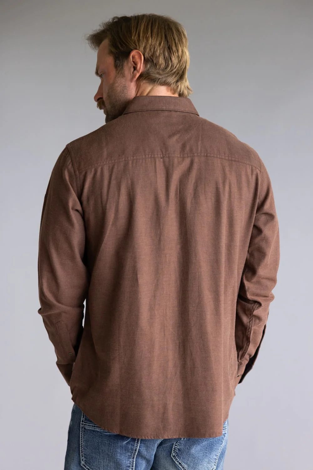 Kuhl Descendr Flannel Shirt for Men in Rustic Brick | 7244-RUSTICBRICK - Image 2