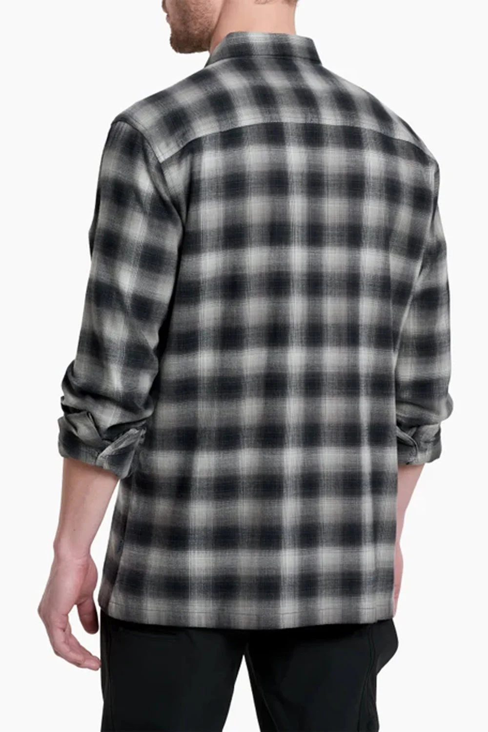 Kuhl Dillingr Flannel Shirt for Men in Iron Grey | 7186-IRONGREY - Image 3