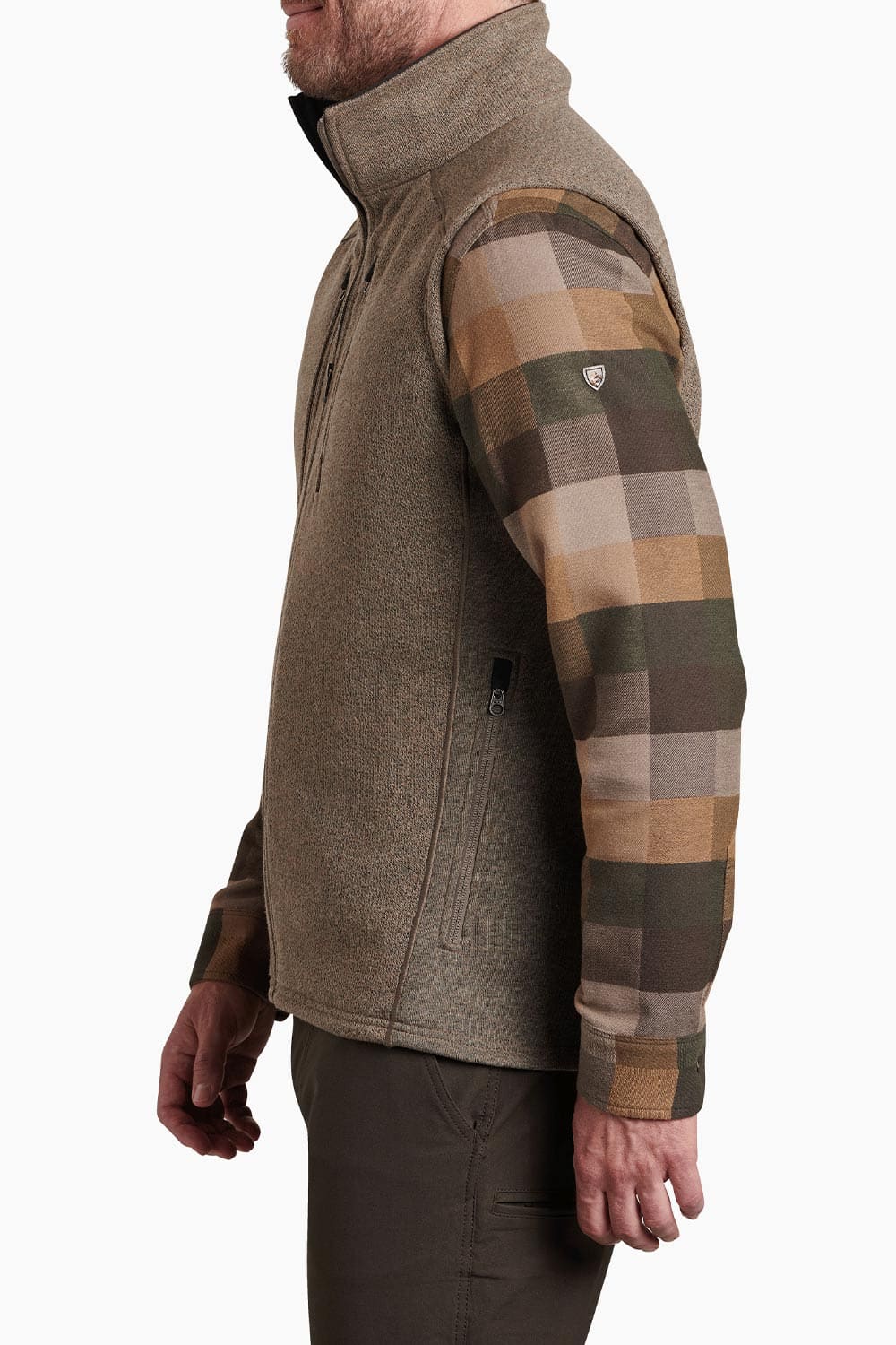 Kuhl Interceptr Vest for Men in Oatmeal | 3186-OAT - Image 4