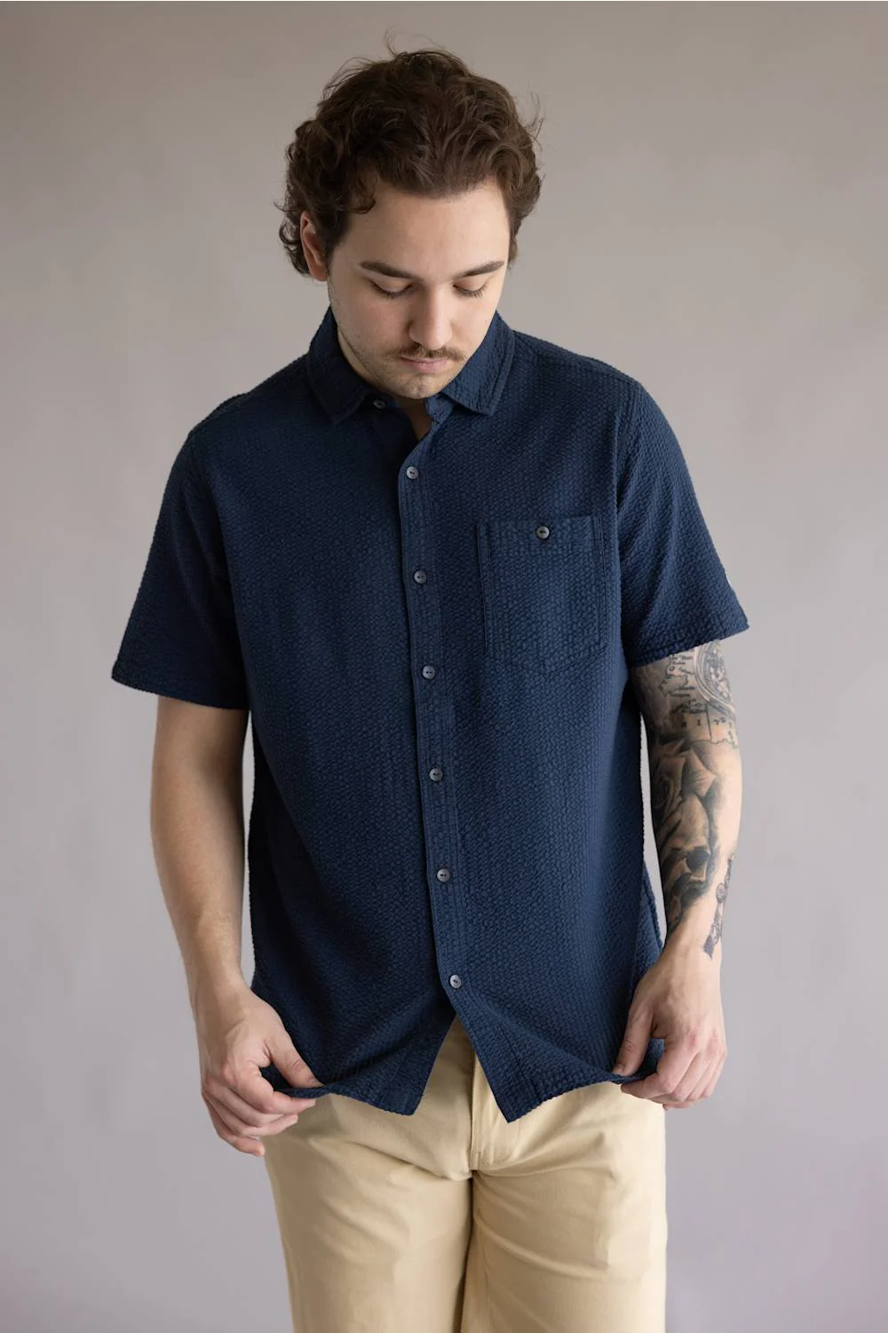 Kuhl Kastaway Button Up Shirt for Men in Pirate Blue | 7542-PIRATE BLUE - Image 4