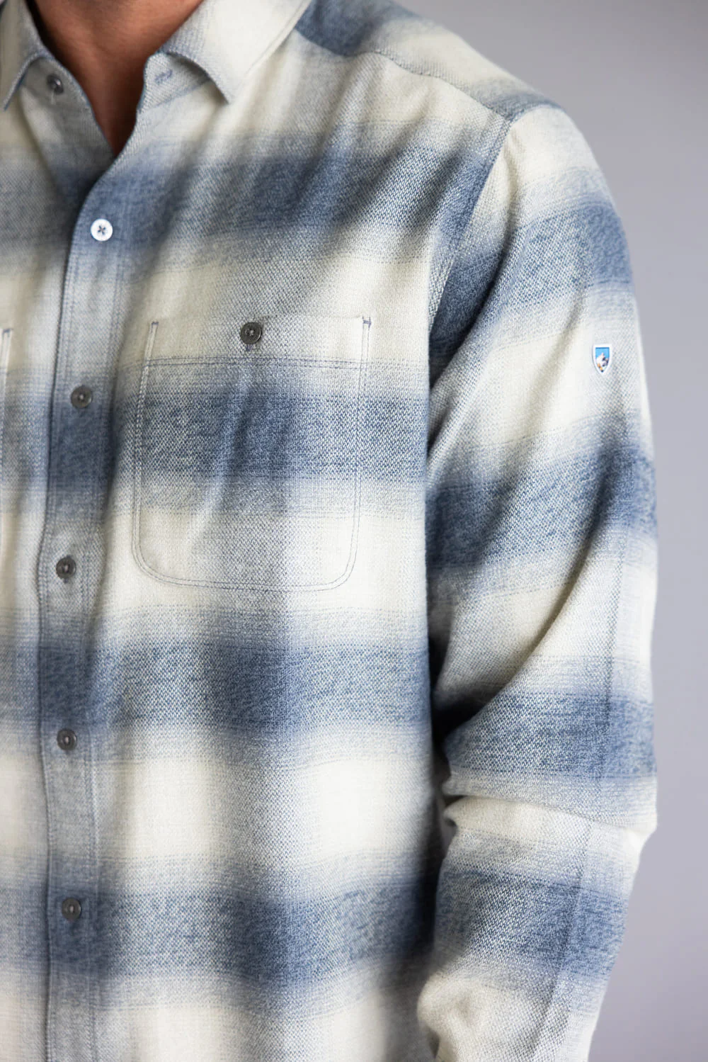 Kuhl Law Flannel Shirt for Men in Fog Harbor | 7373-FOGHARBOR - Image 3