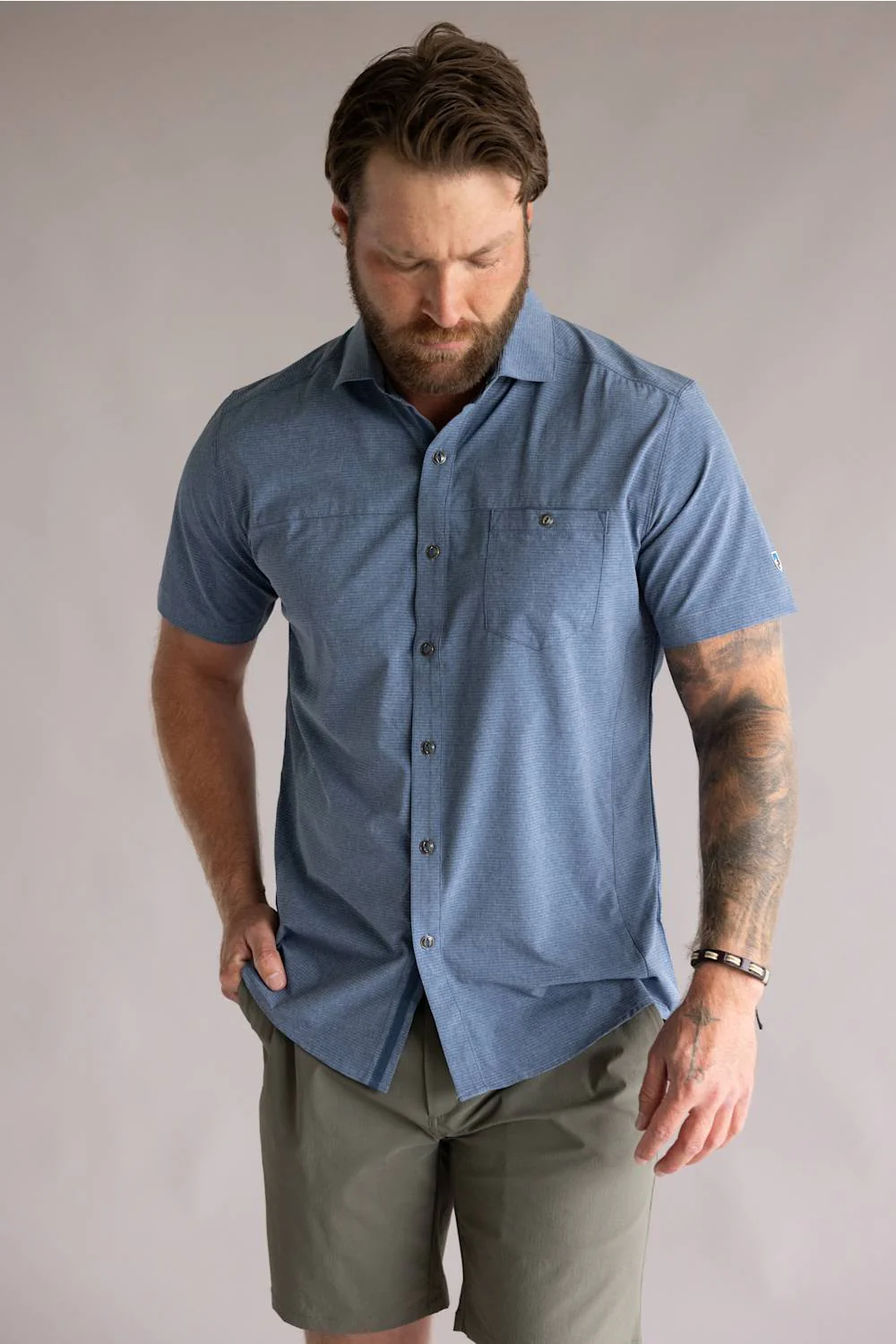 Kuhl Optimizr Button Up Shirt for Men in Endless Sea | 7316-ENDS-ENDLESSSEA - Image 4