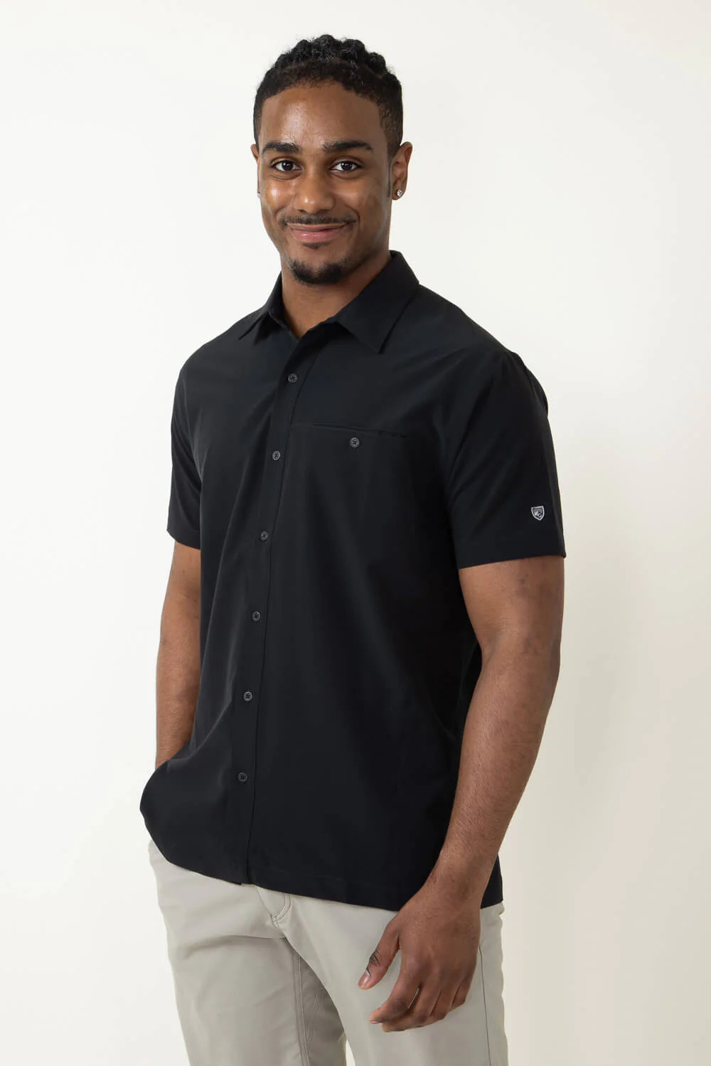 Kuhl Renegade Shirt for Men in Black | 3069-BLKO - Image 3