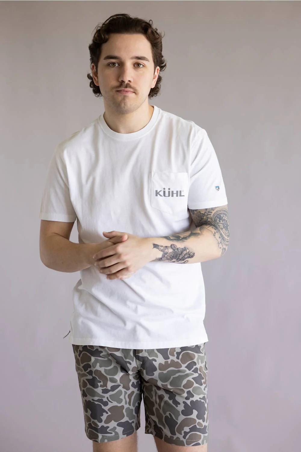Kuhl St. Bernard T-Shirt for Men in White | 7597-WHITE - Image 2