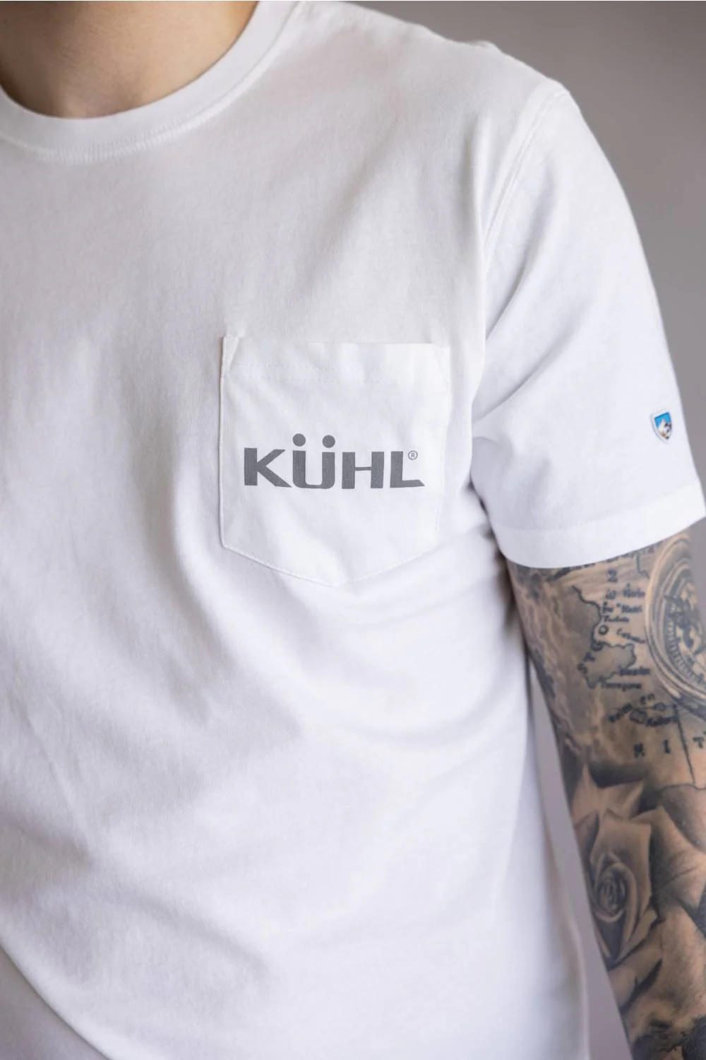 Kuhl St. Bernard T-Shirt for Men in White | 7597-WHITE - Image 4