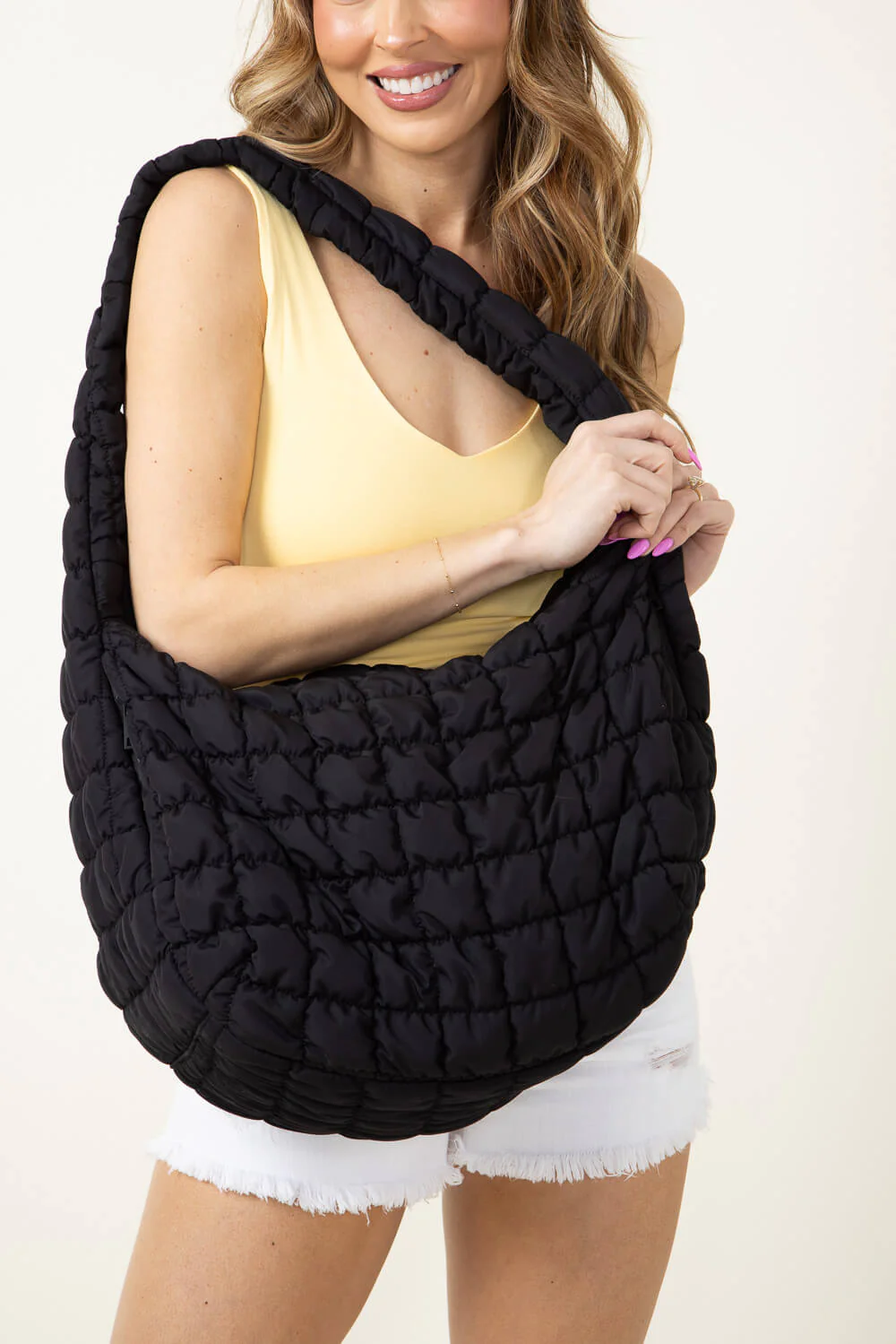 Large Carryall Quilted Puffer Bag for Women - Image 2