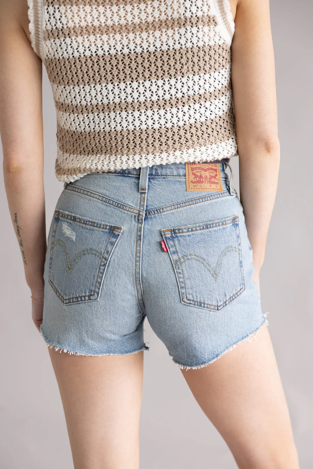 Levi’s 501 Curve Good Intentions Denim Shorts for Women | 005DP-0005 - Image 3
