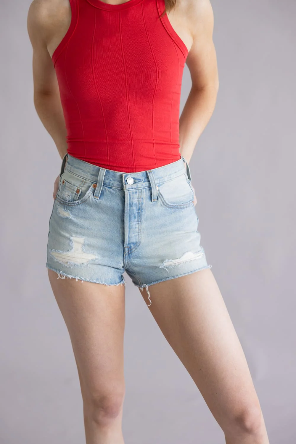 Levi’s 501 Original Denim Shorts for Women | 56327-0553 - Image 4