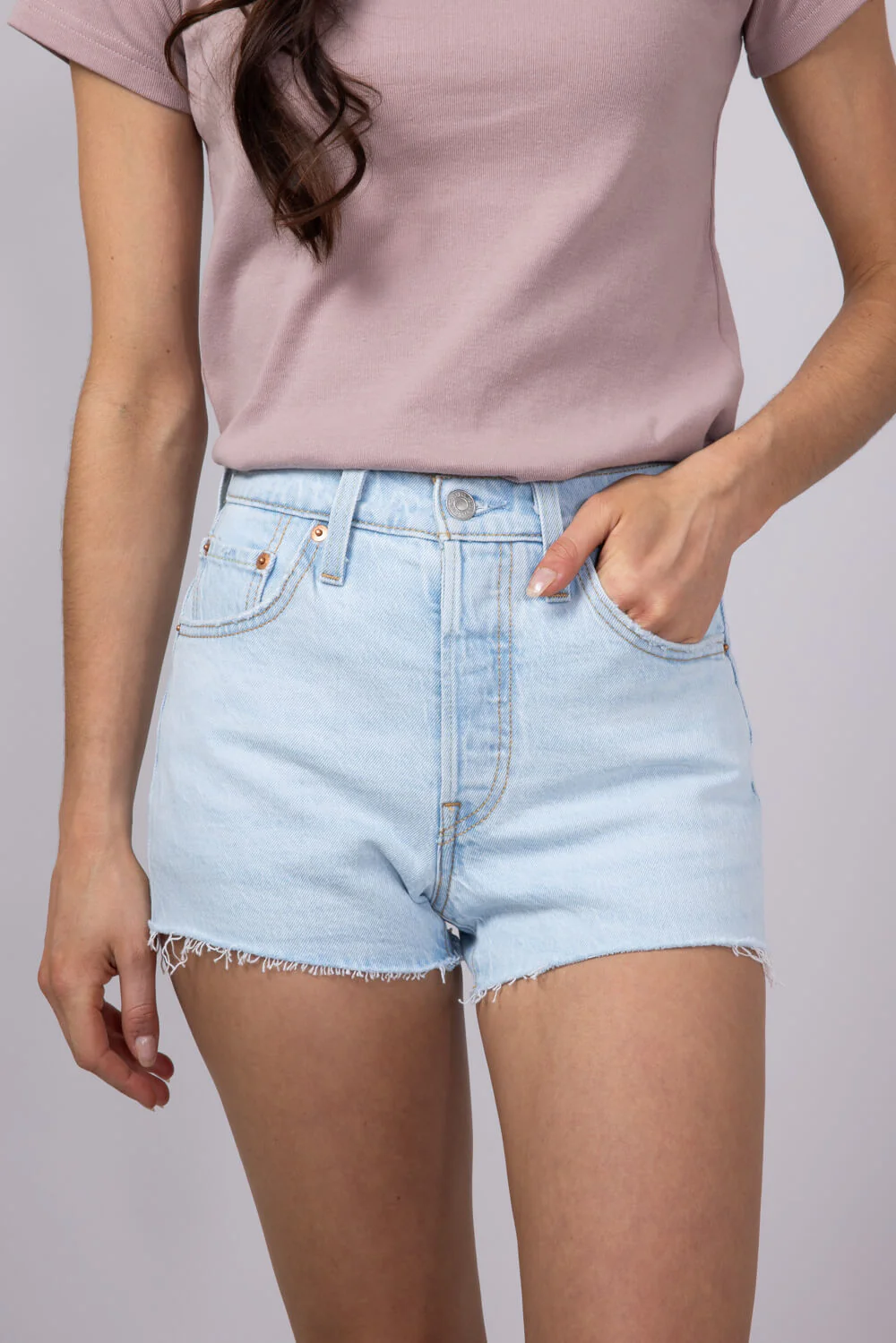 Levi’s 501 Original Disco Nights Denim Shorts for Women | 56327-0476 - Image 3