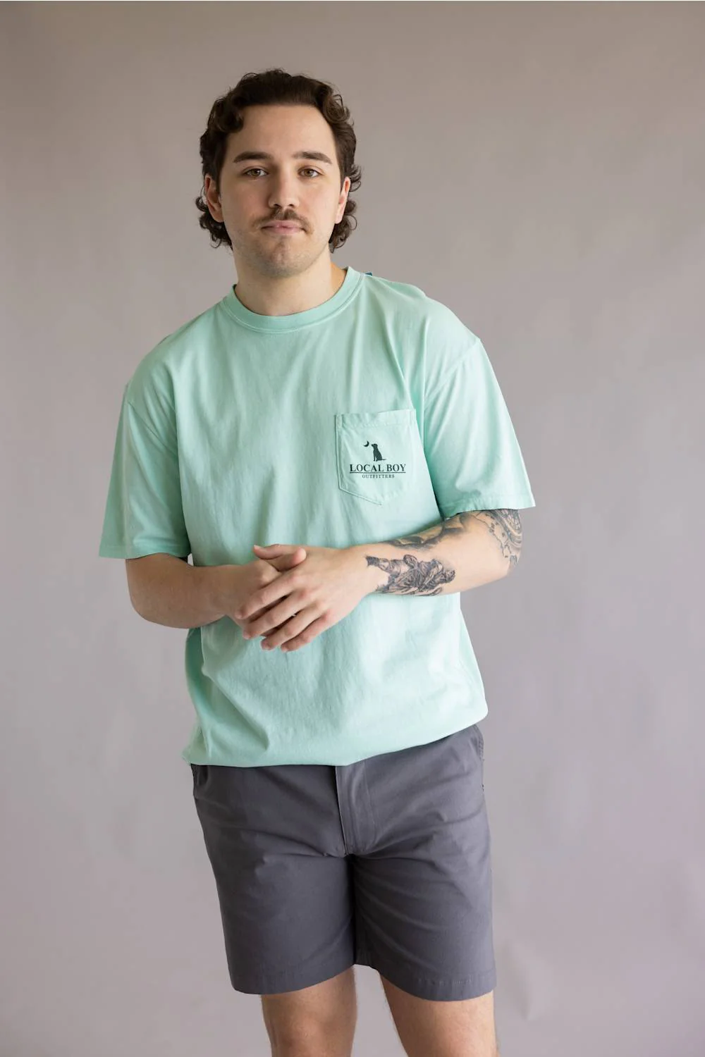 Local Boy 19th Hole T-Shirt for Men in Blue | L1000754-ISR-BLUE - Image 5