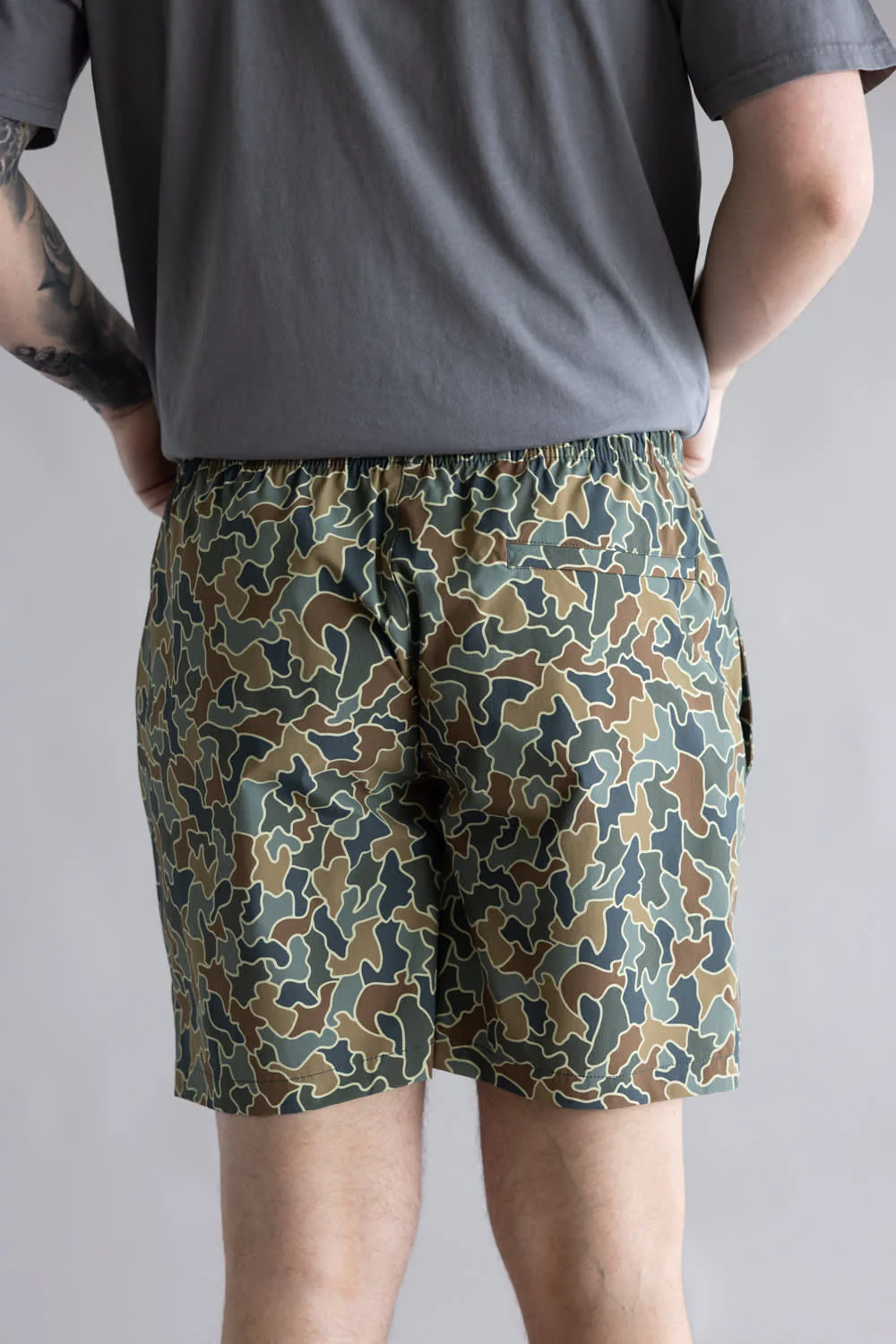 Local Boy Bayside Swim Shorts for Men in Rust | L1600021-CBSR-CAMO - Image 2