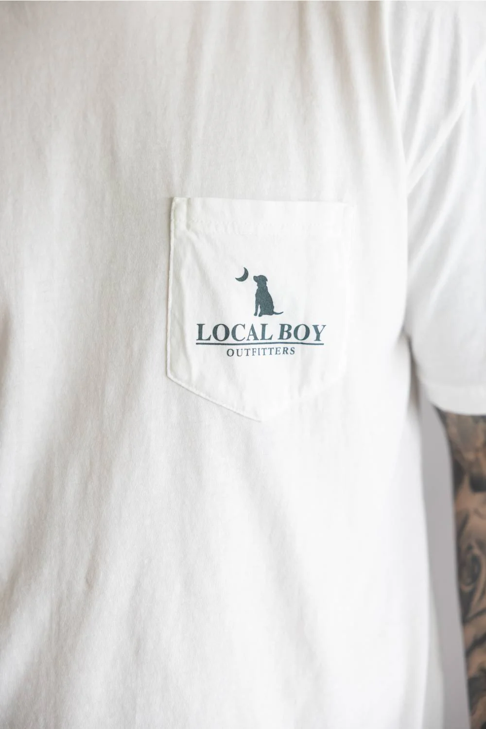 Local Boy Bluff Plate T-Shirt for Men in White | L1000696-WHT-WHITE - Image 3