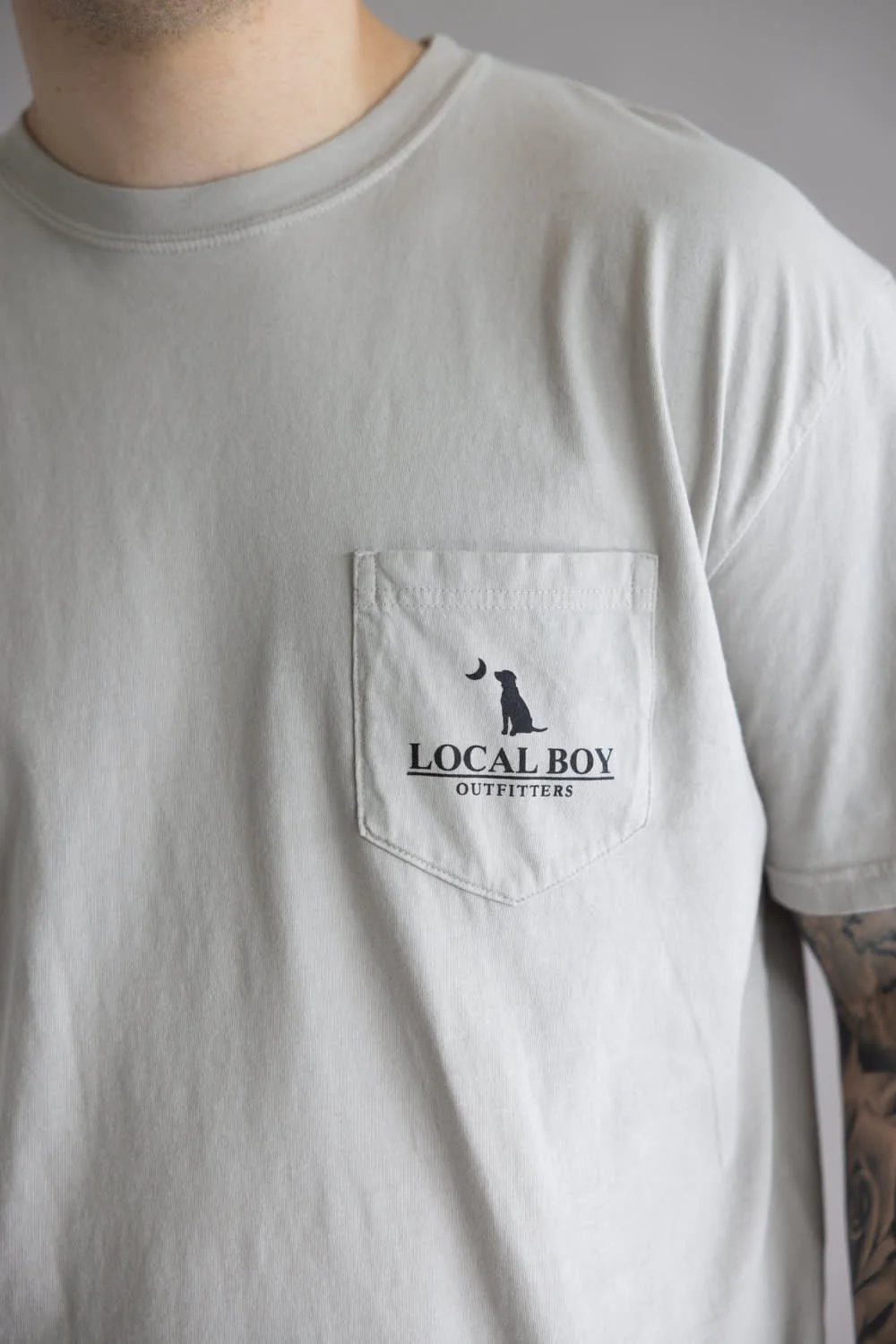 Local Boy Bronco T-Shirt for Men in Silver | L1000749-SIL-SILVER - Image 3