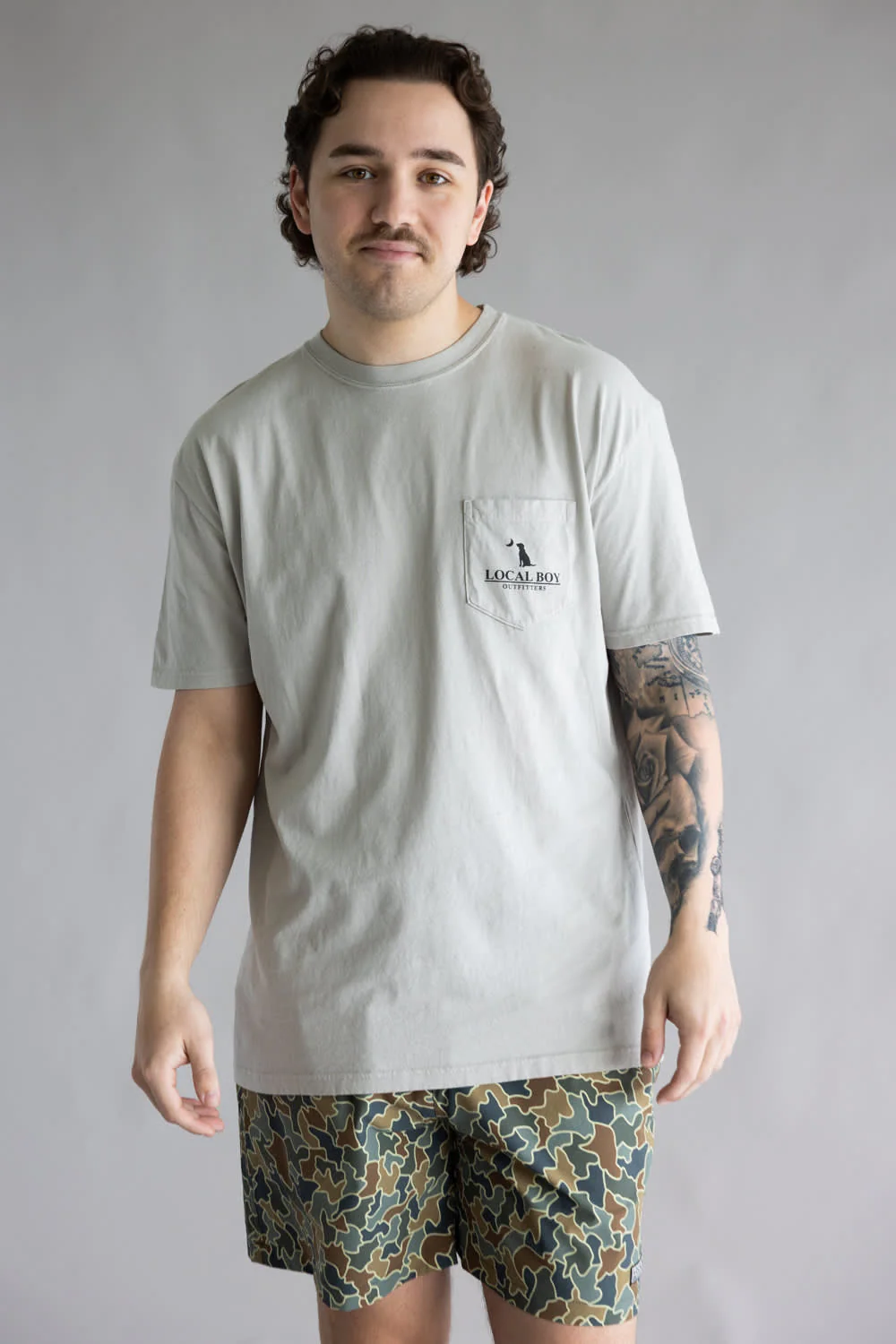 Local Boy Bronco T-Shirt for Men in Silver | L1000749-SIL-SILVER - Image 4