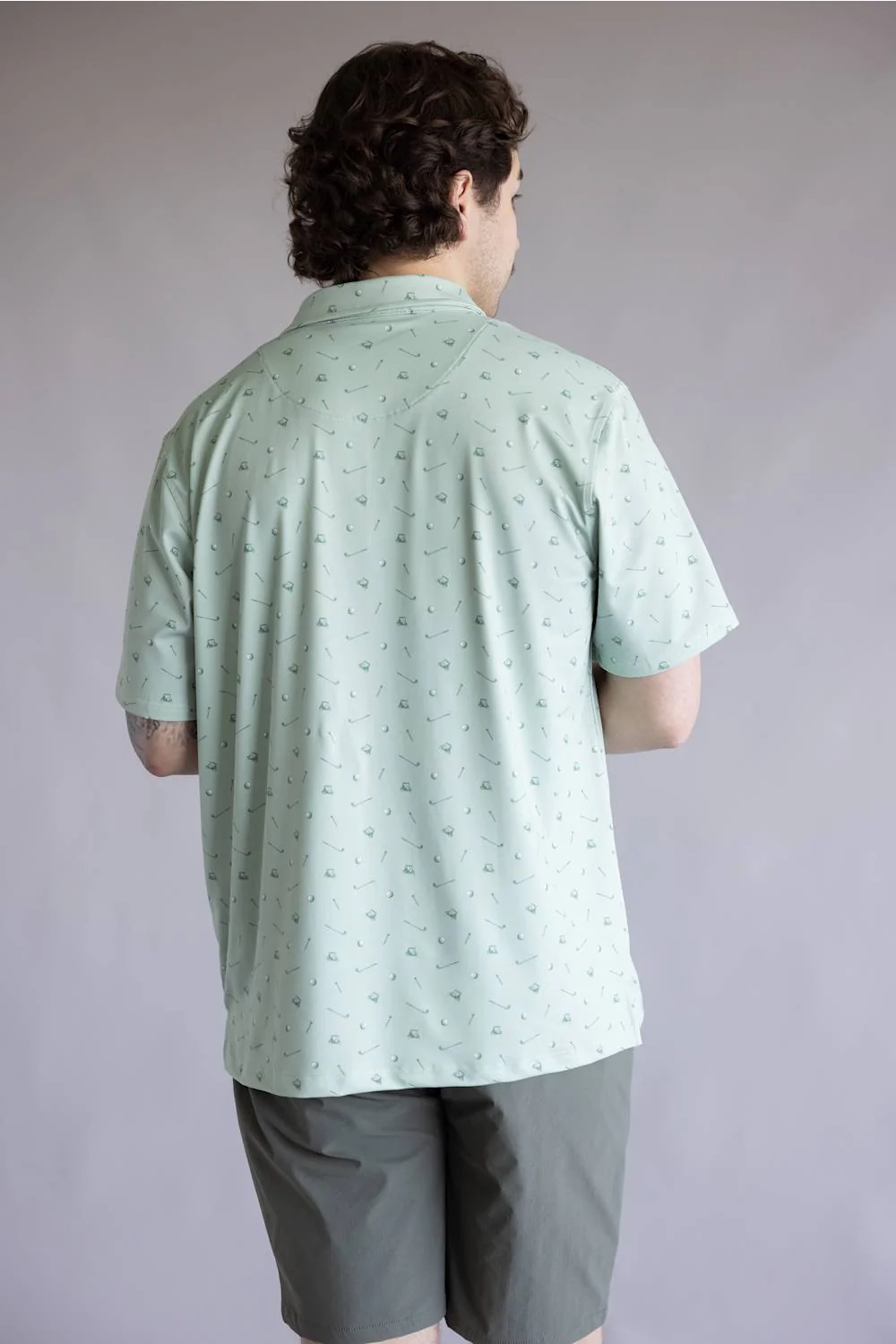 Local Boy Dirty Myrtle Gimme Putt Polo for Men in Green | L1200060-GPT GREEN - Image 3