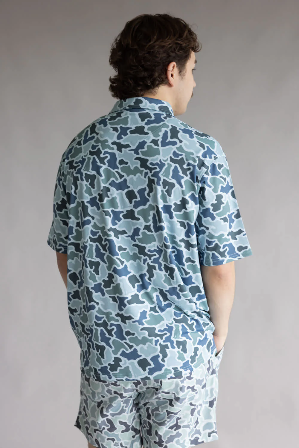 Local Boy Dirty Myrtle Polo for Men in Blue Camo | L1200053-BDMC-BLUECAMO - Image 4