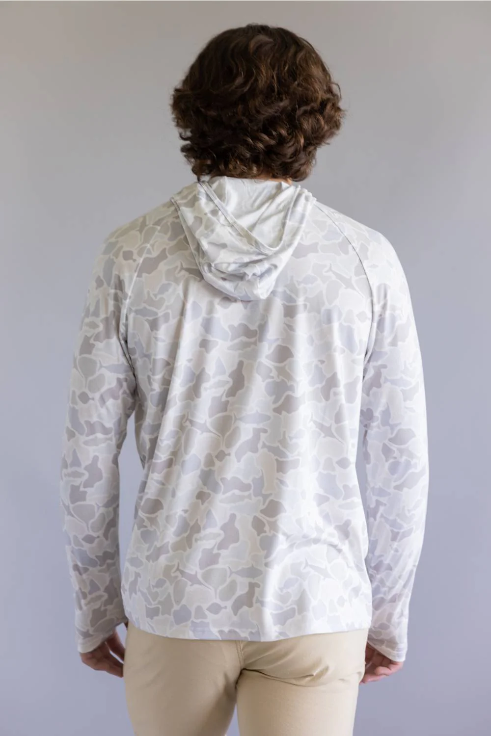 Local Boy Outfitters Heather Blend Hoodie for Men in Saltwater Camo | L1400084-SWC-CAMO - Image 2