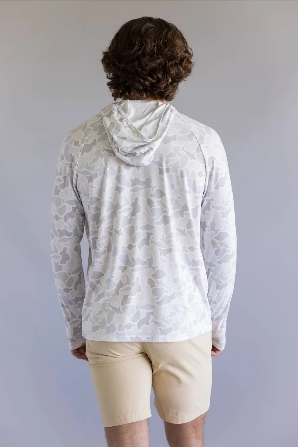 Local Boy Outfitters Heather Blend Hoodie for Men in Saltwater Camo | L1400084-SWC-CAMO - Image 3