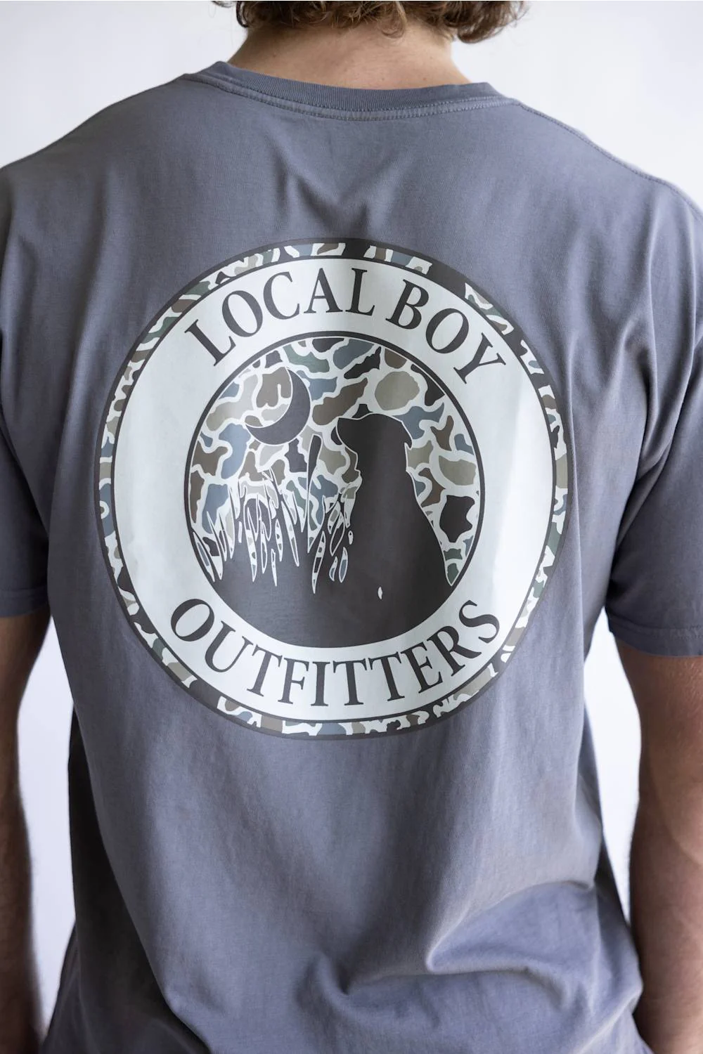 Local Boy LCF Circle T-Shirt for Men in Gray | L1000691-GRY-GRAY - Image 3