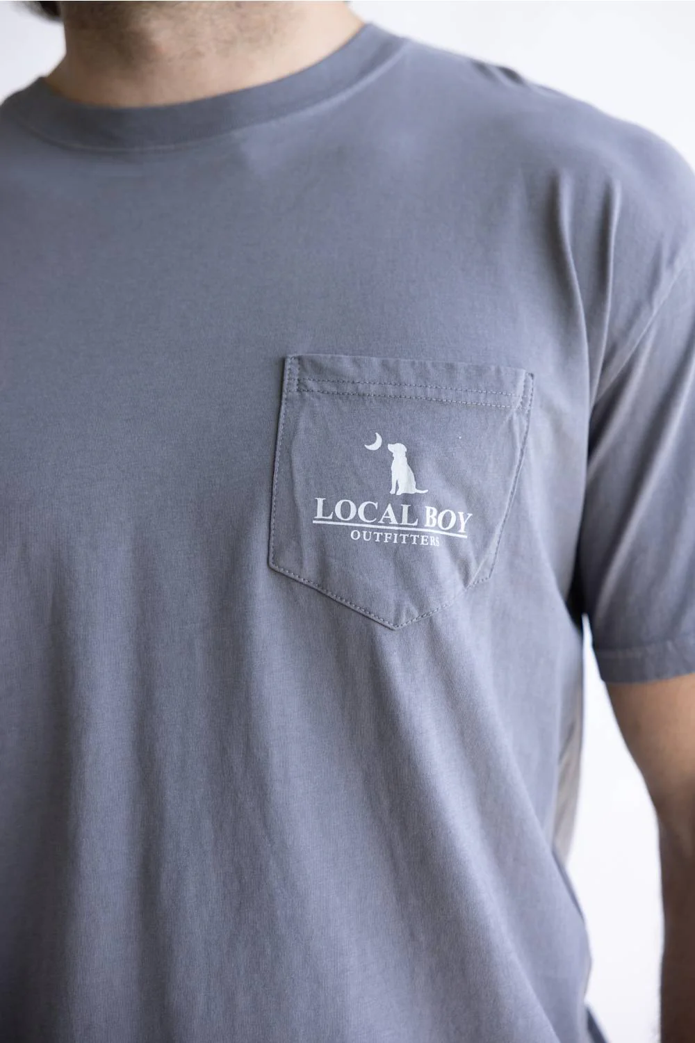 Local Boy LCF Circle T-Shirt for Men in Gray | L1000691-GRY-GRAY - Image 4
