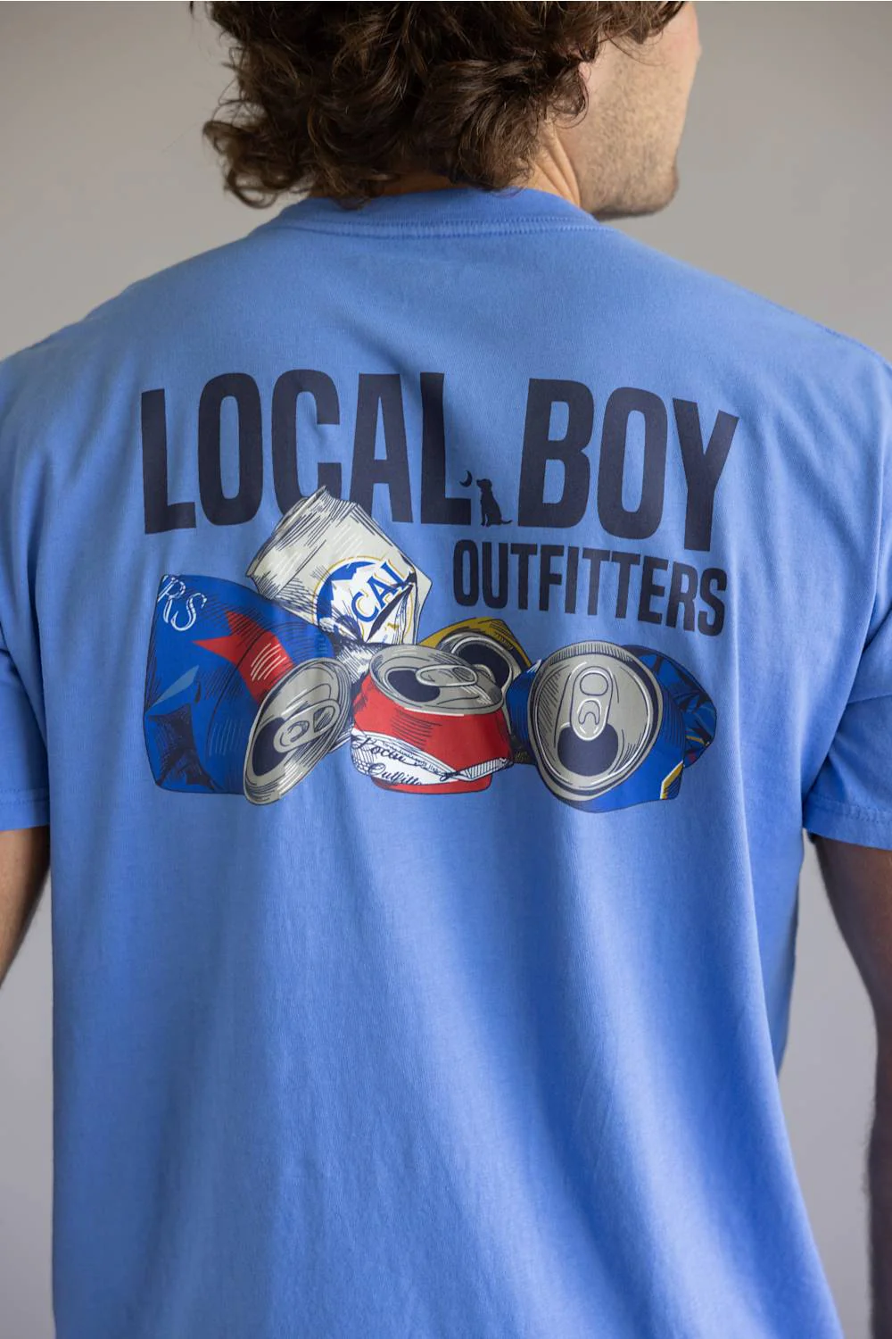 Local Boy Outfitters After Party Tee for Men in Blue | L1000711-MAR-BLUE - Image 3