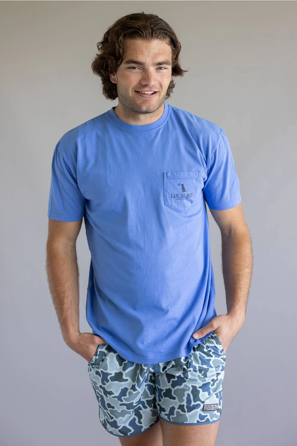 Local Boy Outfitters After Party Tee for Men in Blue | L1000711-MAR-BLUE - Image 4