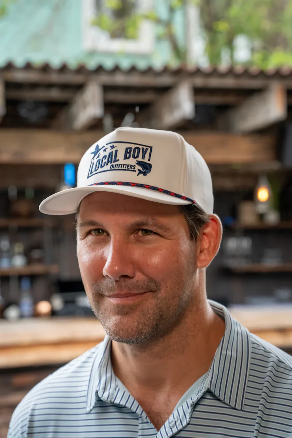 Local Boy Outfitters Cast & Blast 2.0 Rope Hat for Men in White | L3000442-STO - Image 2