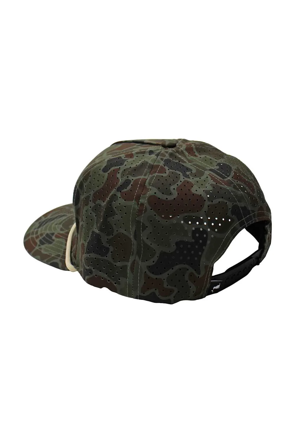 Local Boy Outfitters Perforated Rope Hat for Men in Green Camo | L3000446-LCO CAMO - Image 2