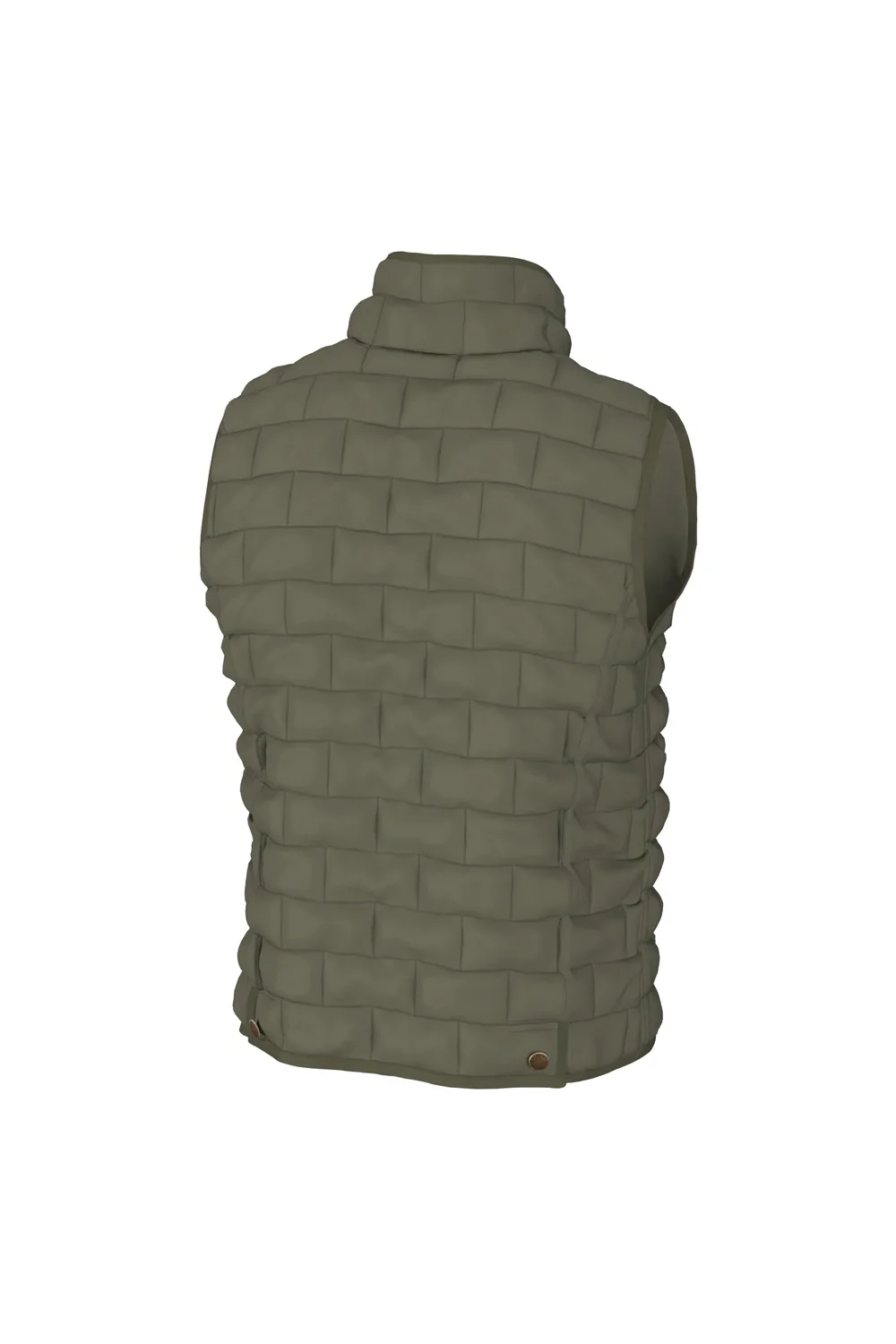 Local Boy Youth Quilted Brick Vest for Boys in Green | L0200029-MSS - Image 2