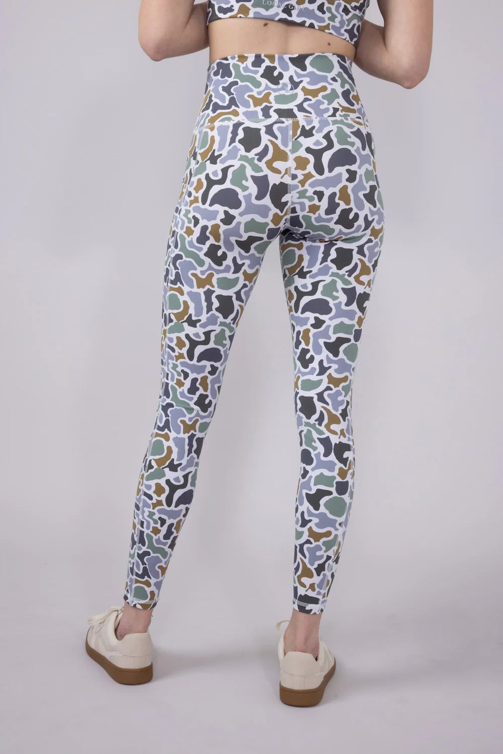 Local Girl Seamed Leggings for Women in Dark Grey Camo | L5160002-LCB - Image 3