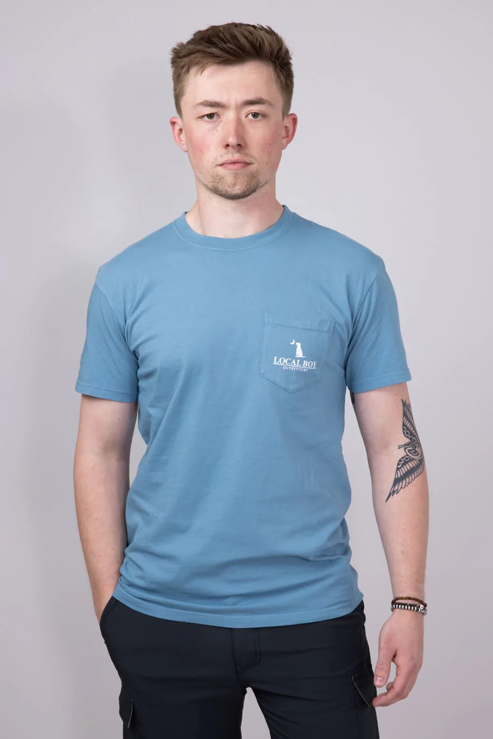 Local Boy Ultra Sixer T-Shirt for Men in Blue | L1000538-SLATE - Image 2