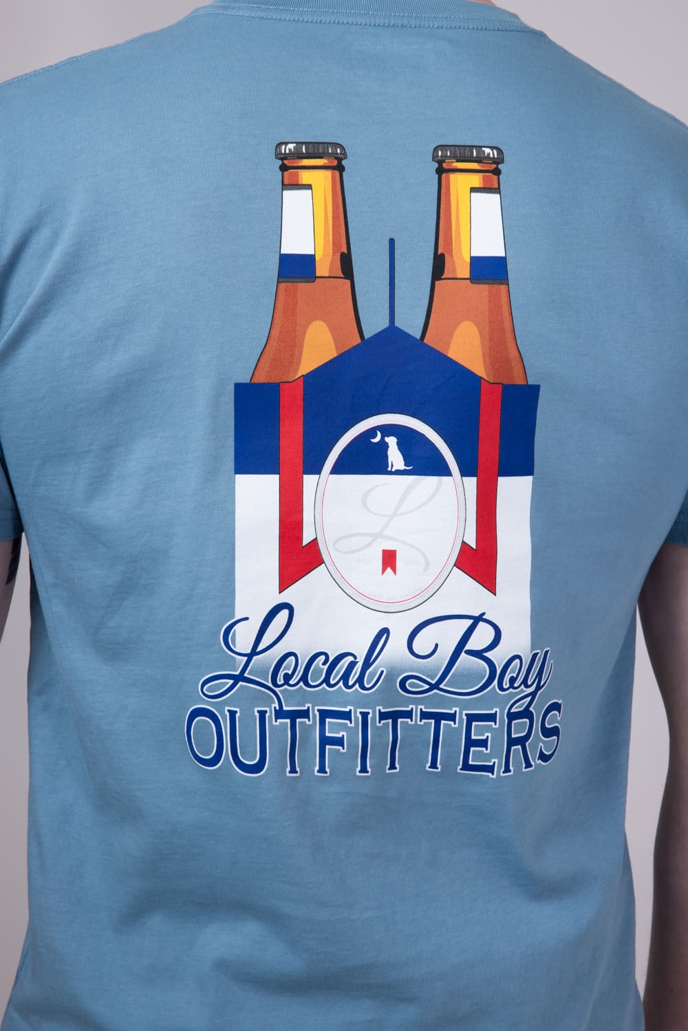 Local Boy Ultra Sixer T-Shirt for Men in Blue | L1000538-SLATE - Image 3