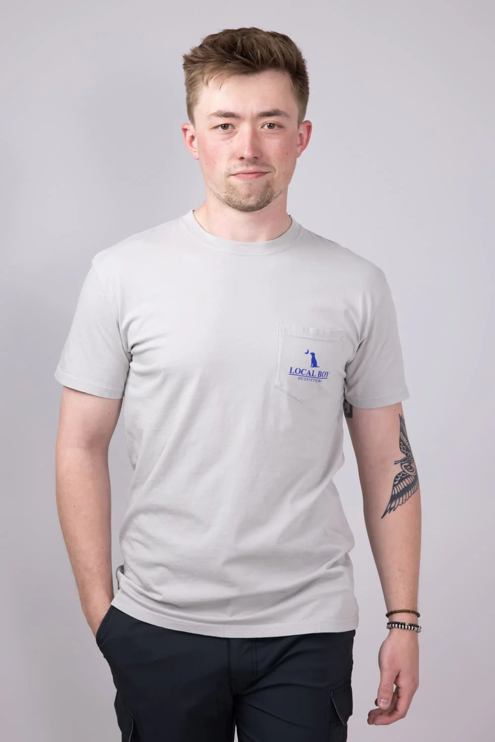 Local Boy Ultra T-Shirt for Men in Silver | L1000535-SILVER - Image 2