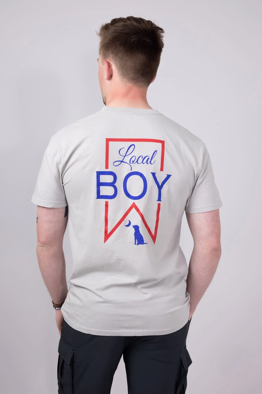 Local Boy Ultra T-Shirt for Men in Silver | L1000535-SILVER - Image 4