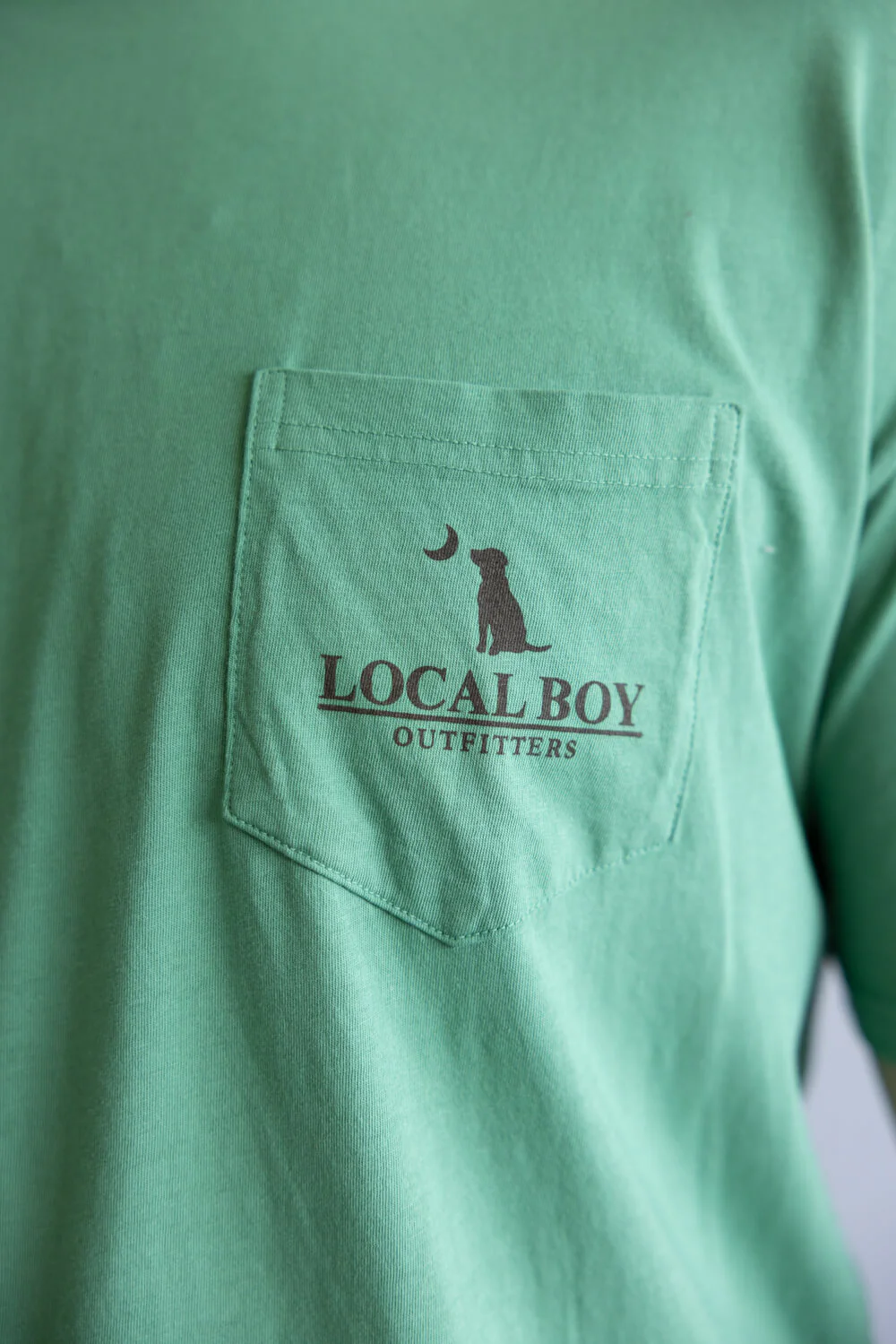 Local Boy Vintage Crest T-Shirt for Men in Green | L1000519-LTG - Image 3