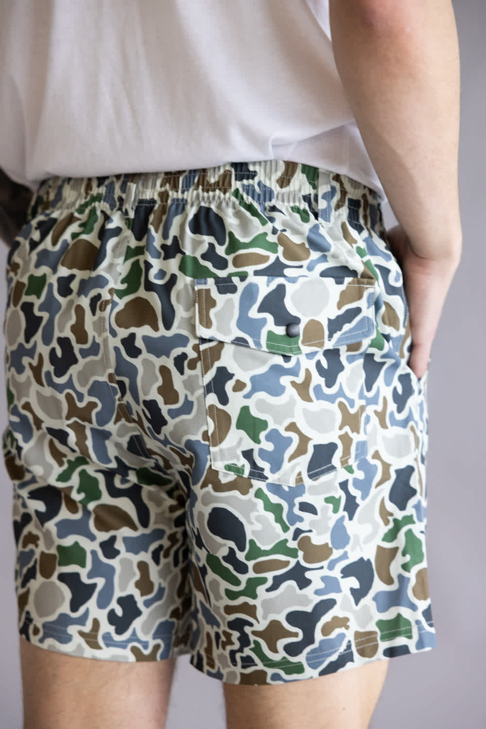 Local Boy Volley Hybrid Shorts for Men in Camo | L1600002-LCF-CAMO - Image 2
