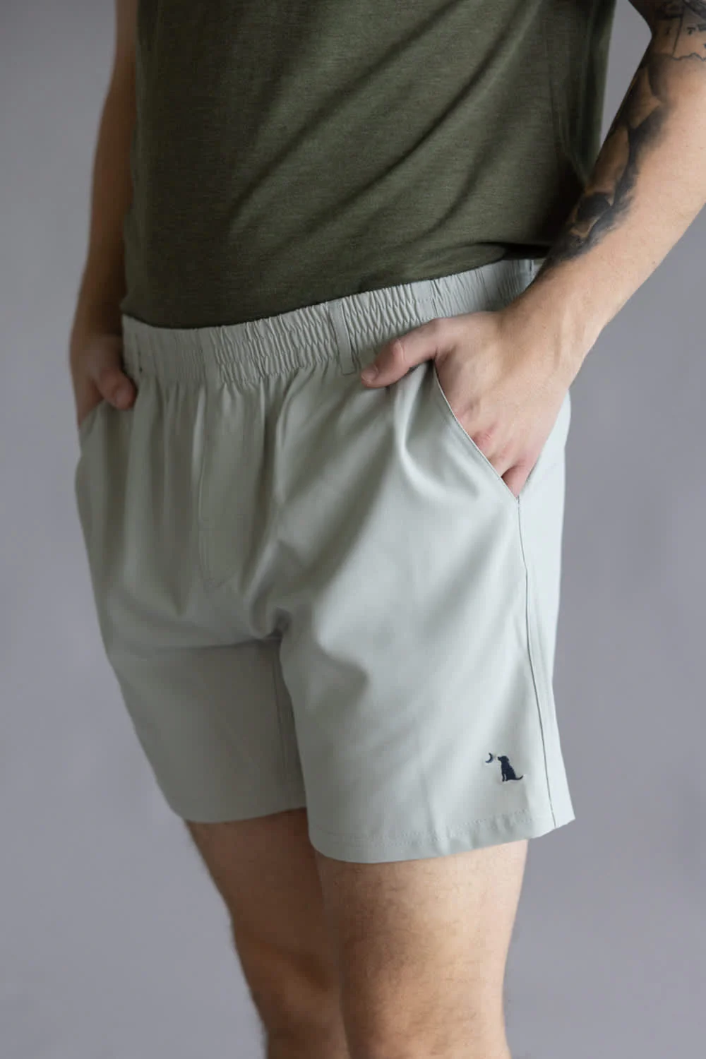 Local Boy Volley Hybrid Shorts for Men in Cool Grey | L1600002-CGRY-COOLGRY - Image 3