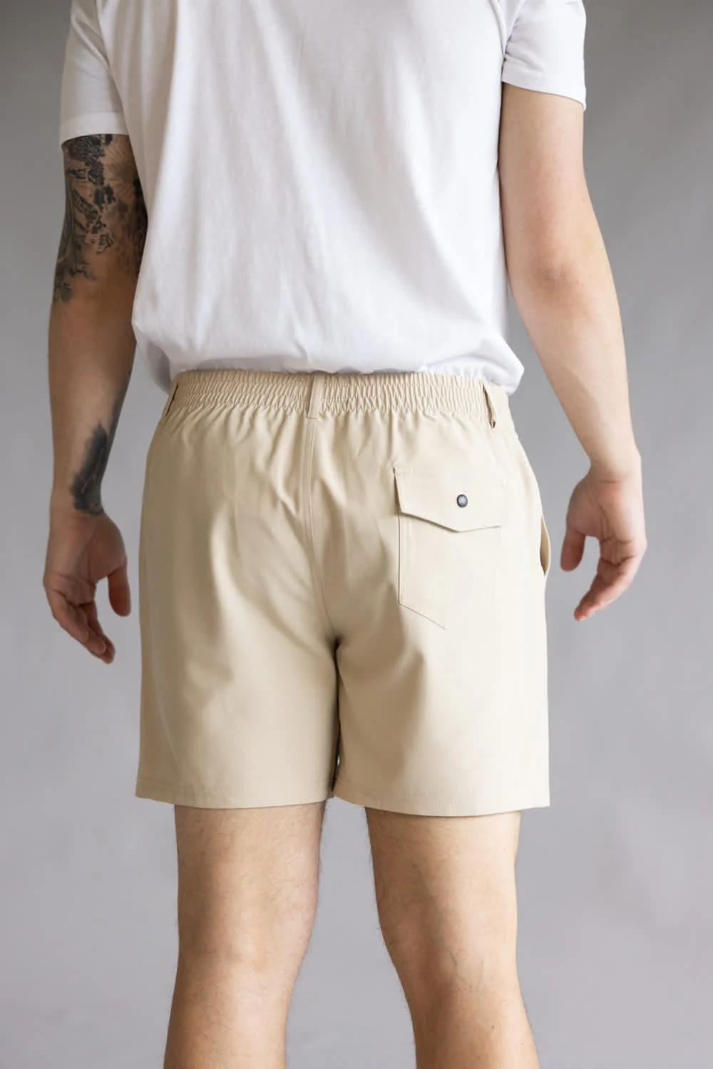 Local Boy Volley Hybrid Shorts for Men in Khaki | L1600002-KHK-KHAKI - Image 3