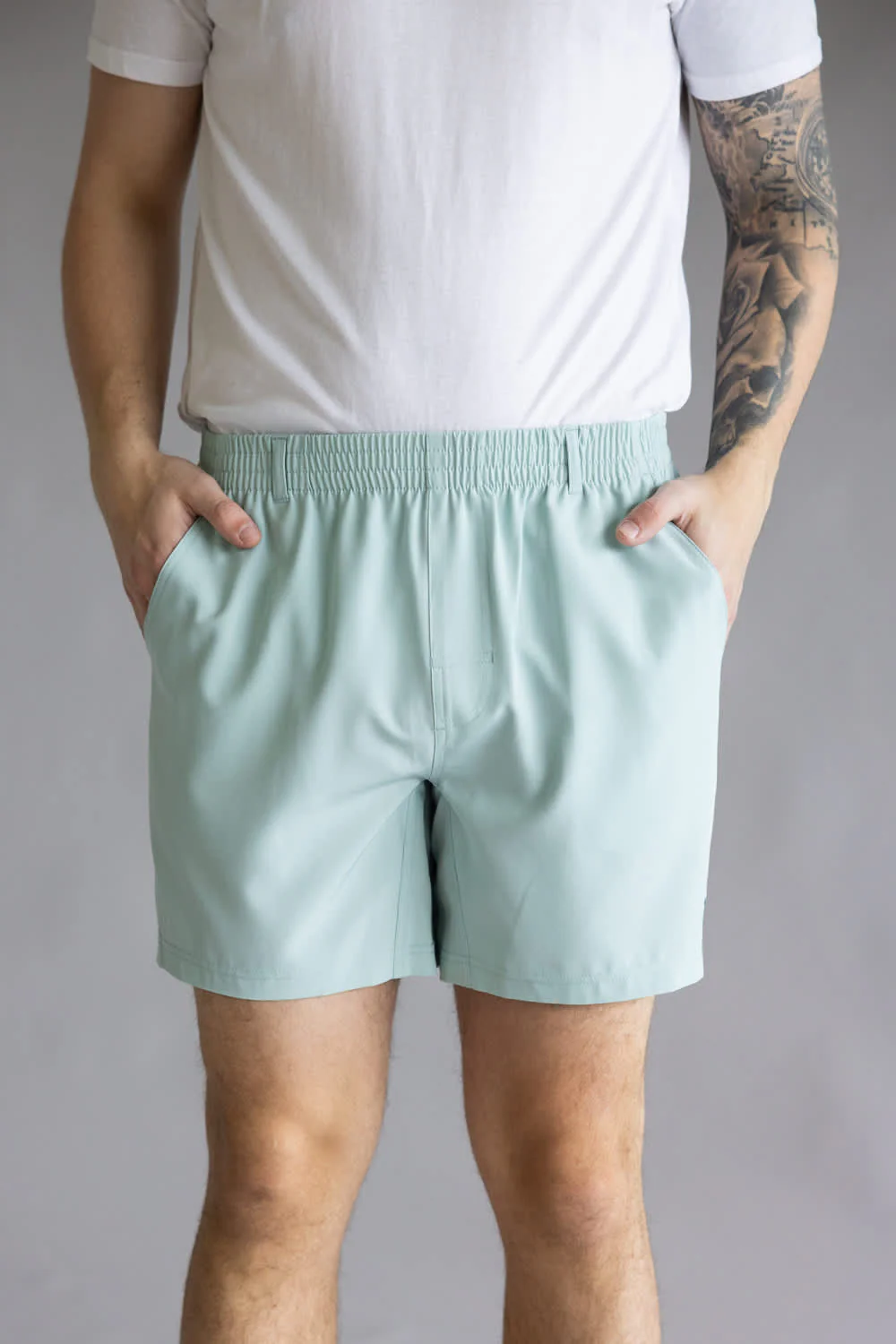 Local Boy Volley Hybrid Shorts for Men in Mint | L1600002-MNT-MINT - Image 2