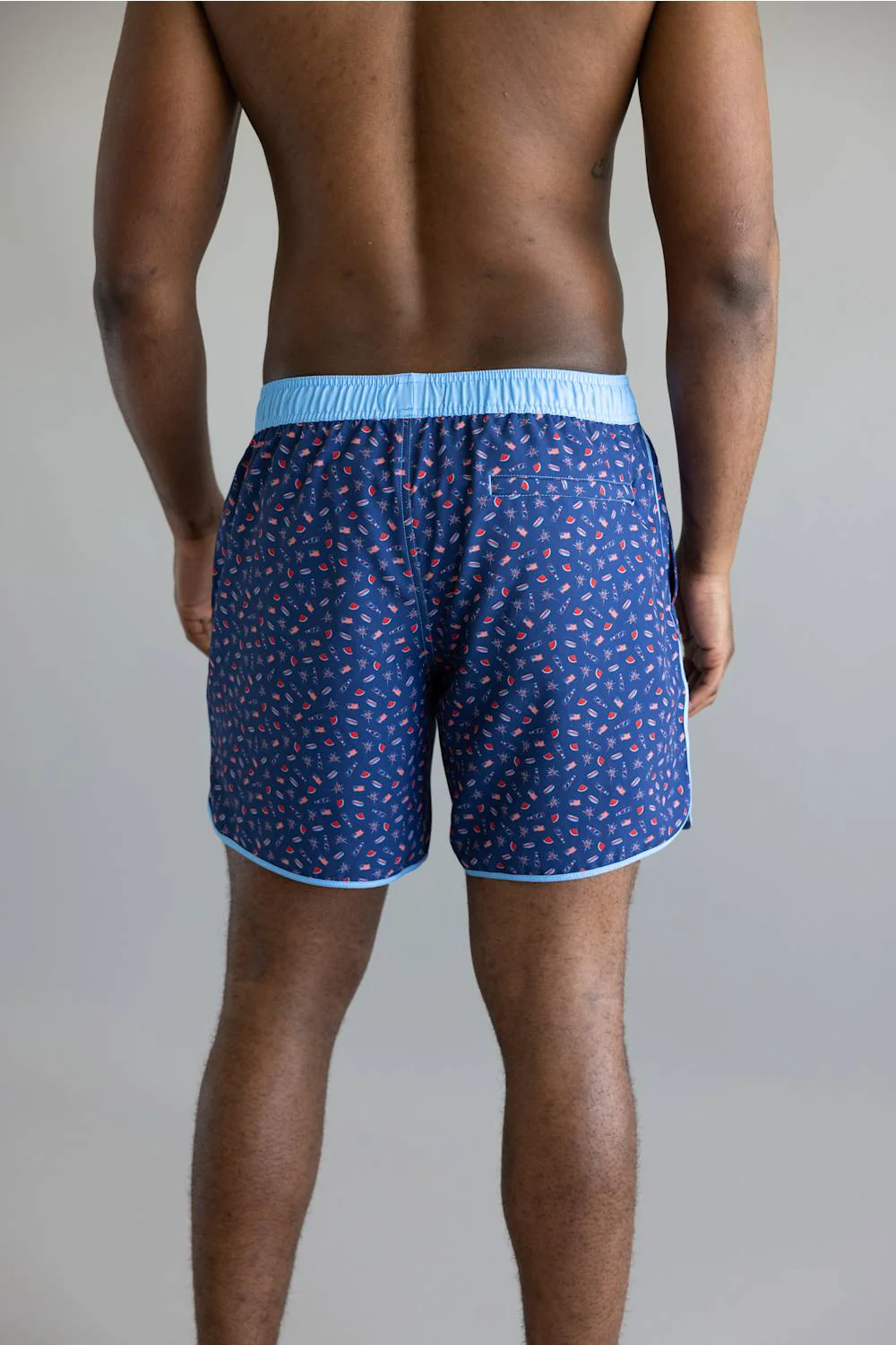 Local Boy Wando Swim Shorts for Men in USA Navy | L1600020-LOTF-NAVYUSA - Image 4