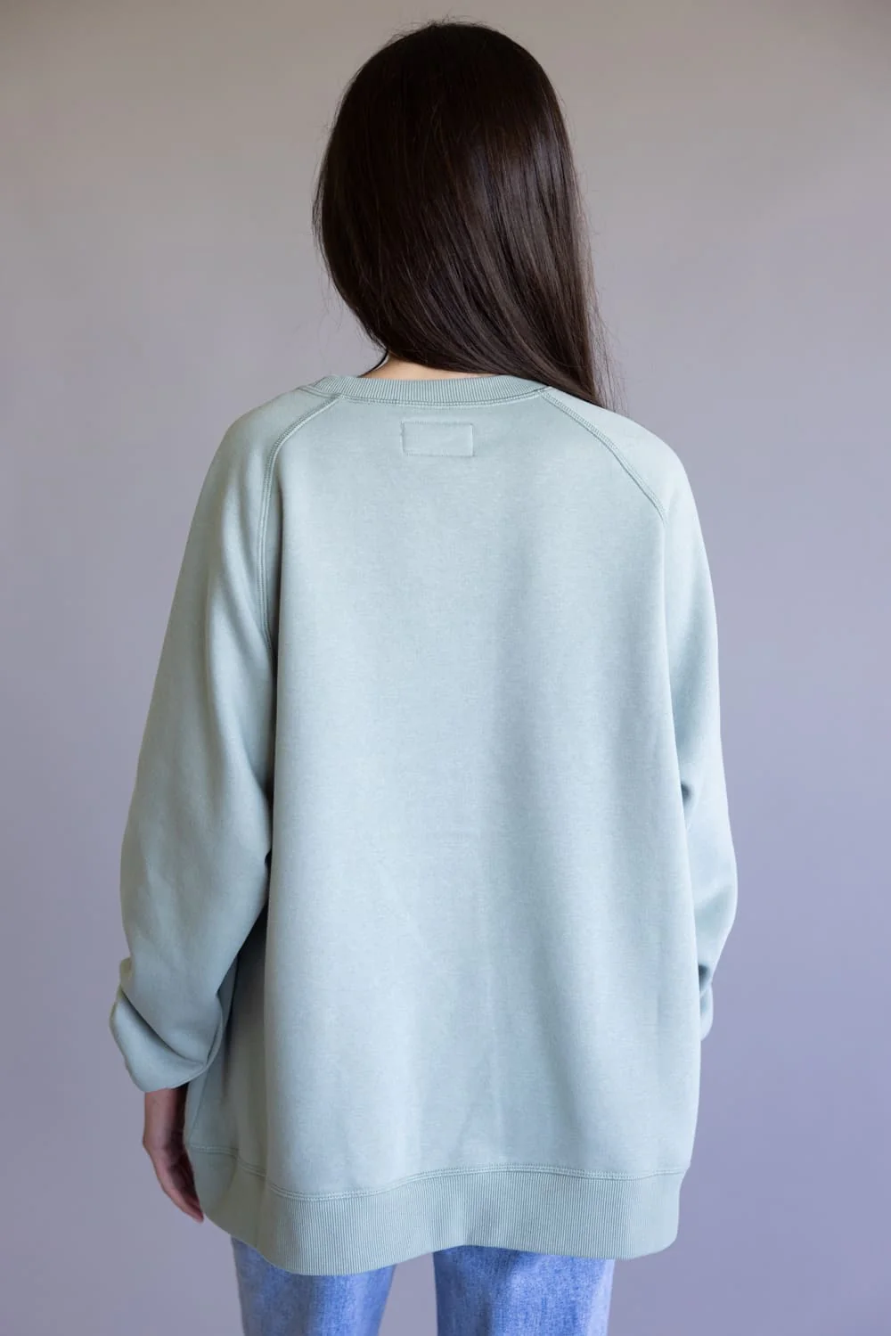 Local Girl Crewneck for Women in Sage Green | L5130009-SGE - Image 2